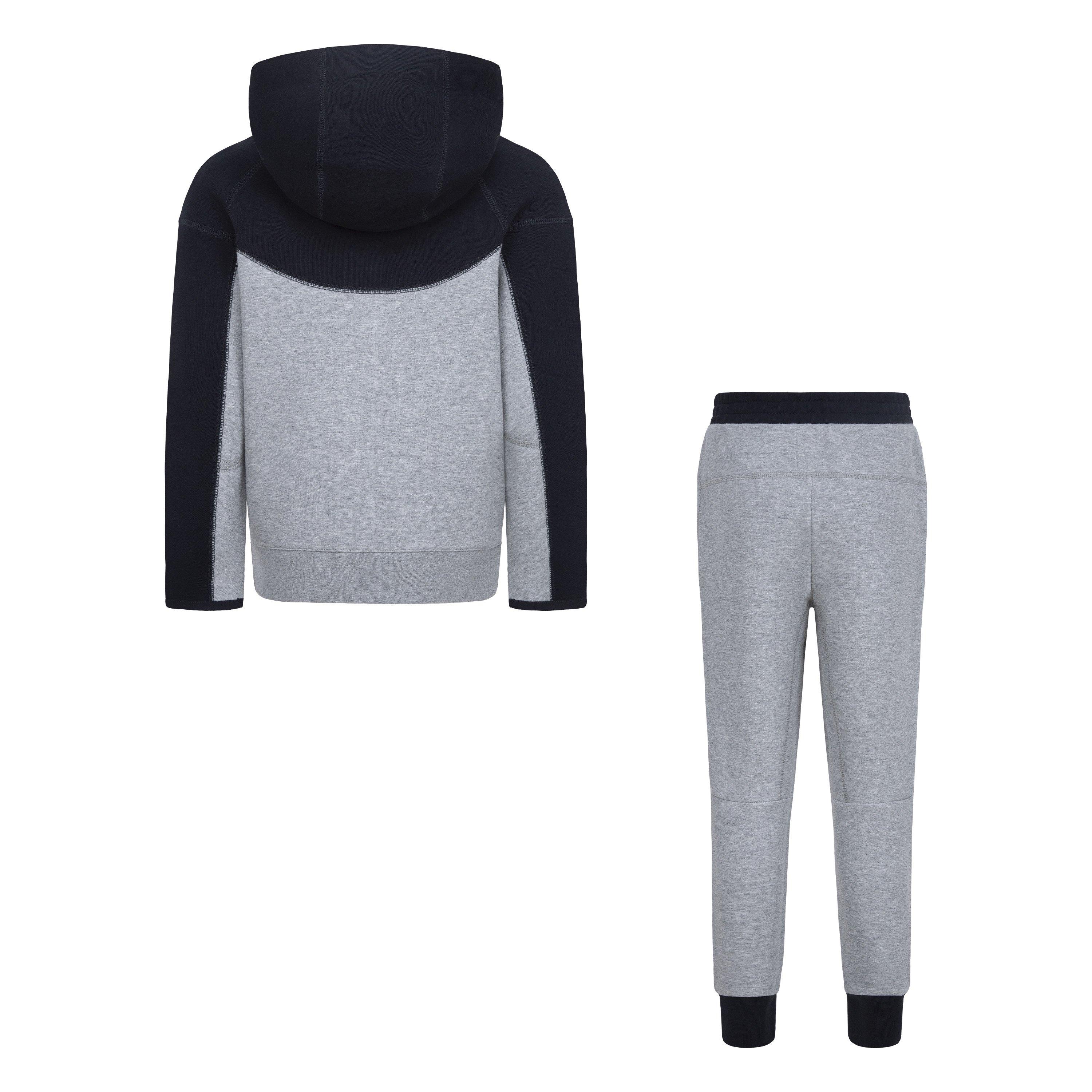 Nike Tech Fleece Hoodie Little Boys' Grey/Black Set