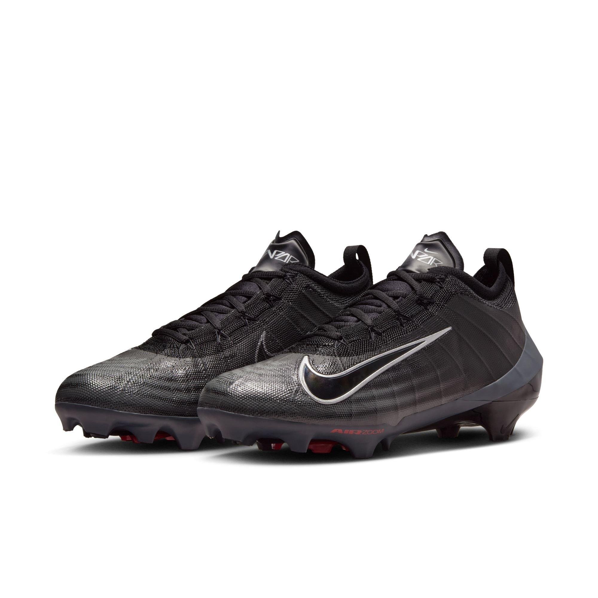 Nike Vapor Elite 1 "Black/Dark Grey/Bright Crimson" Men's Football Cleat​ - BLACK/GREY Thumbnail View 5