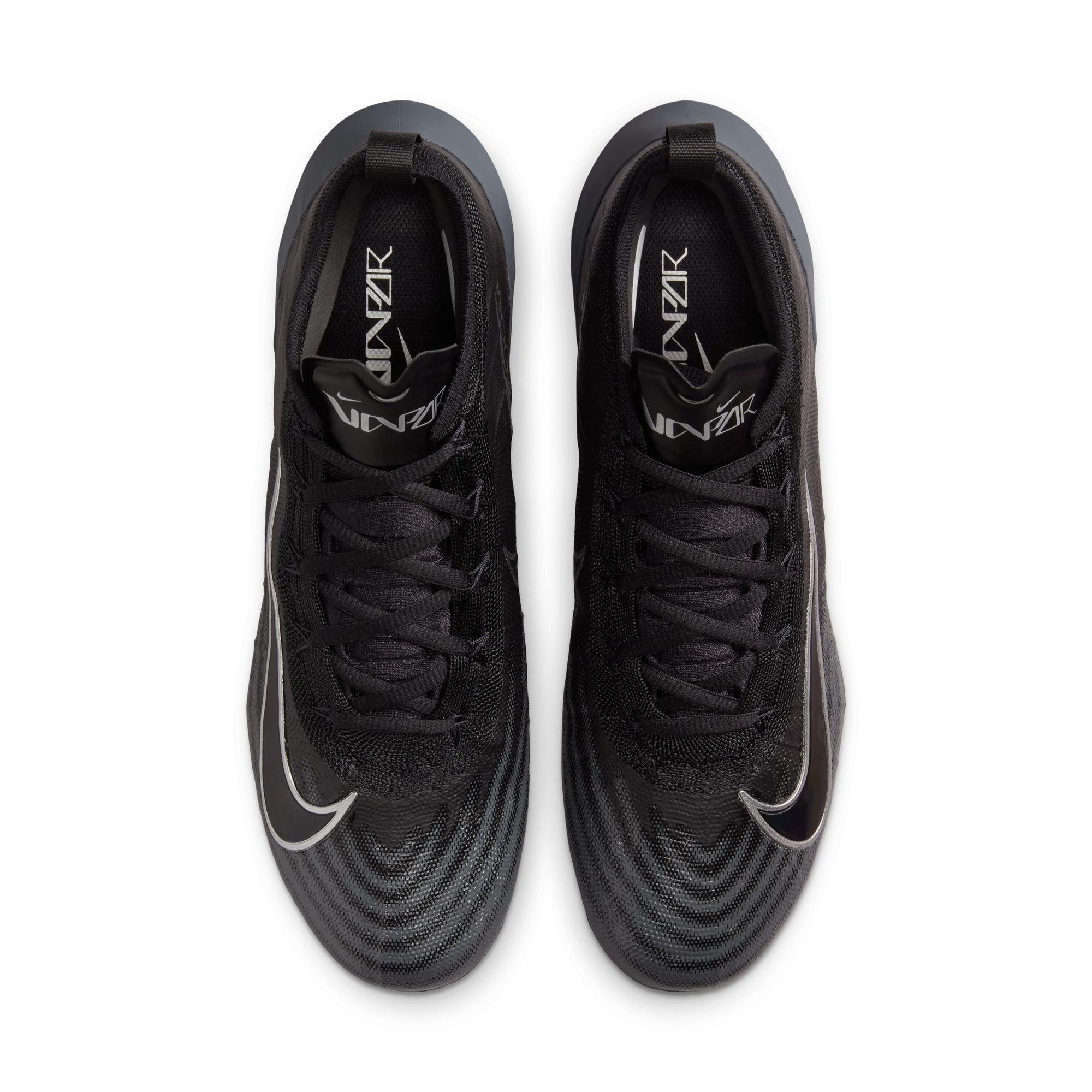 Nike Vapor Elite 1 "Black/Dark Grey/Bright Crimson" Men's Football Cleat​ - BLACK/GREY Thumbnail View 6