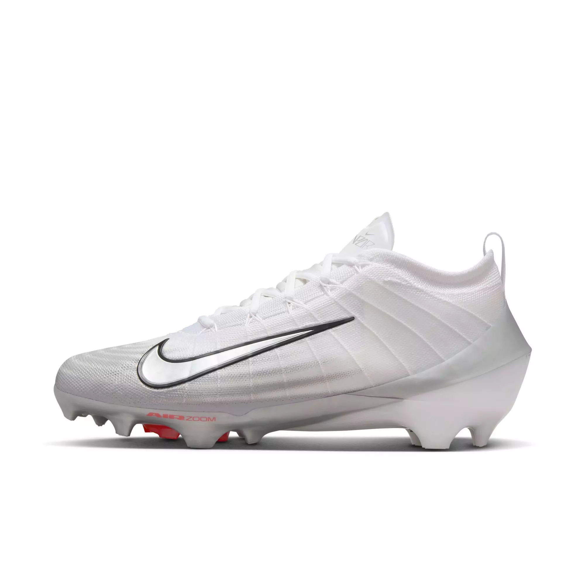 Nike Vapor Elite 1 "White/Metallic Silver/Summit White" Men's Football Cleat - WHITE/SILVER