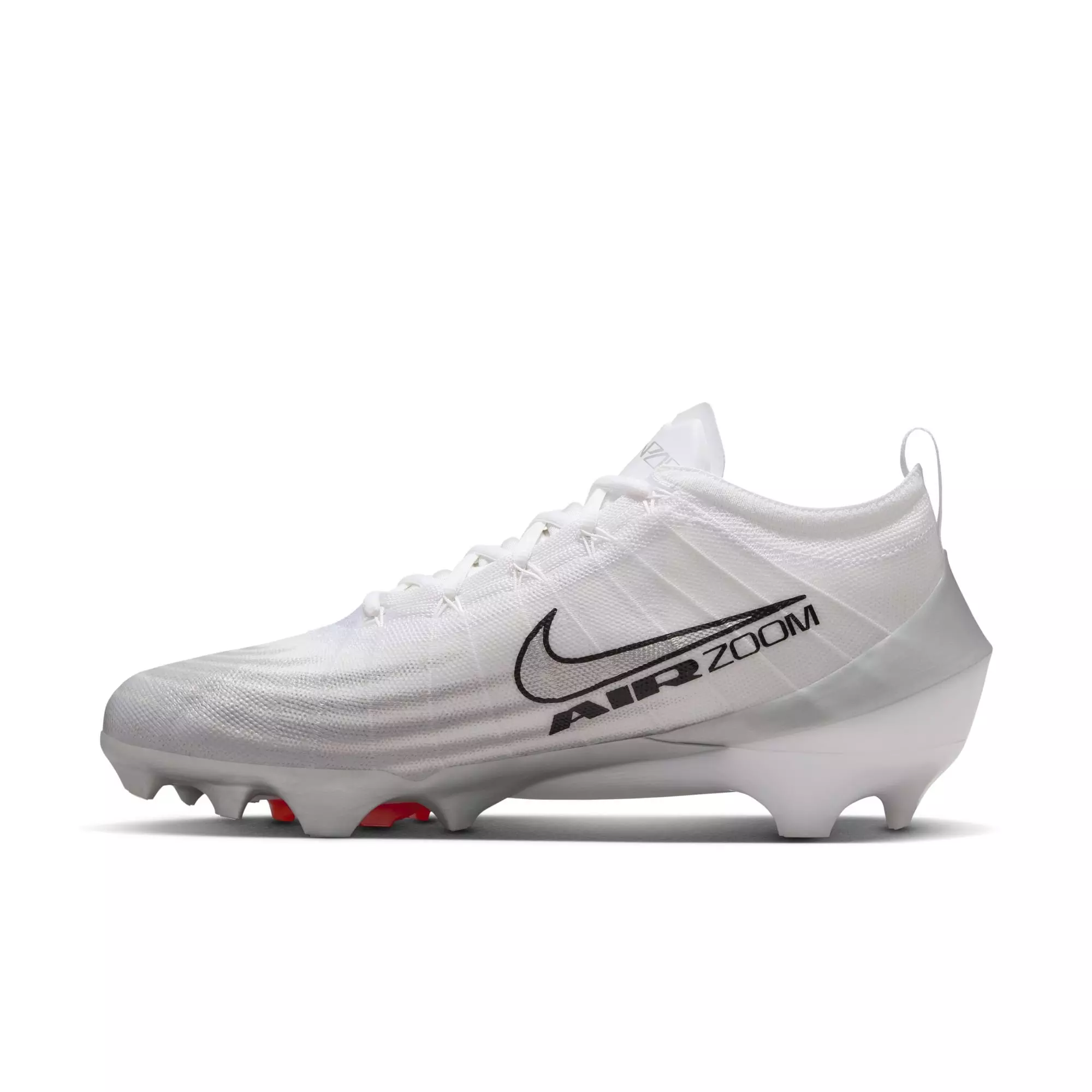 Nike Vapor Elite 1 "White/Metallic Silver/Summit White" Men's Football Cleat - WHITE/SILVER