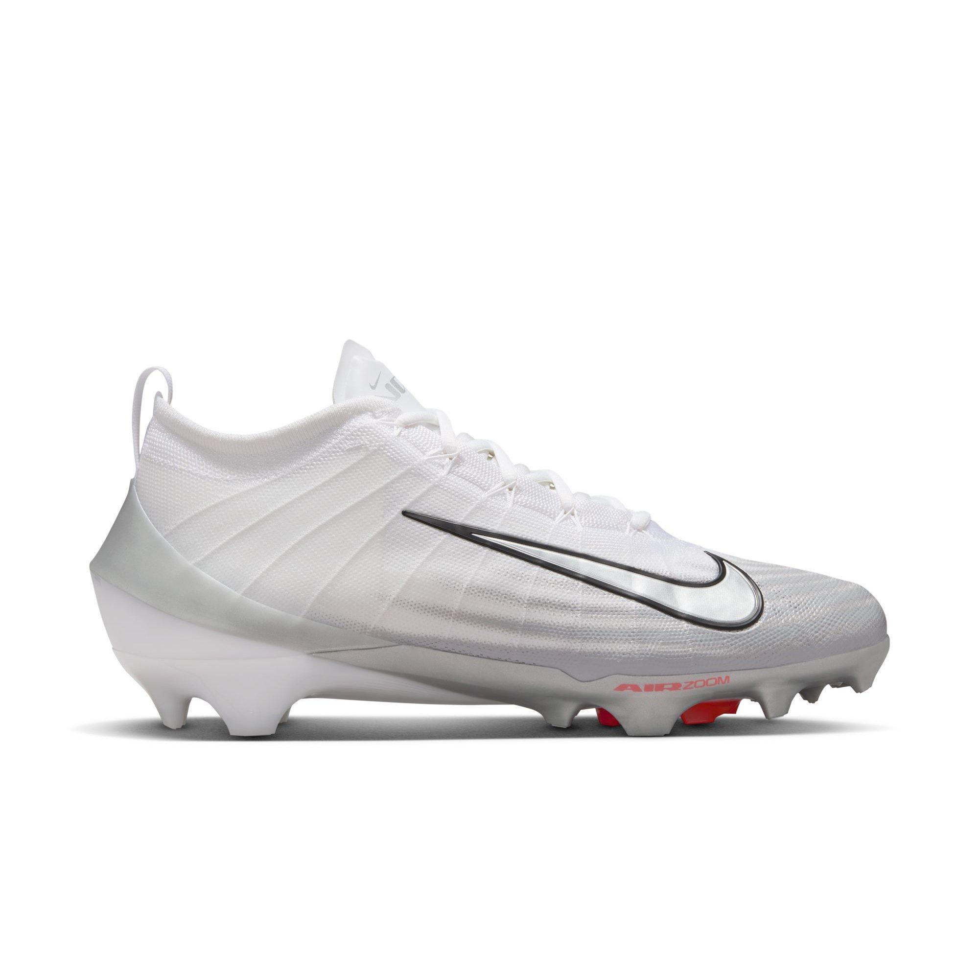 Nike Vapor Elite 1 "White/Metallic Silver/Summit White" Men's Football Cleat - WHITE/SILVER Thumbnail View 1