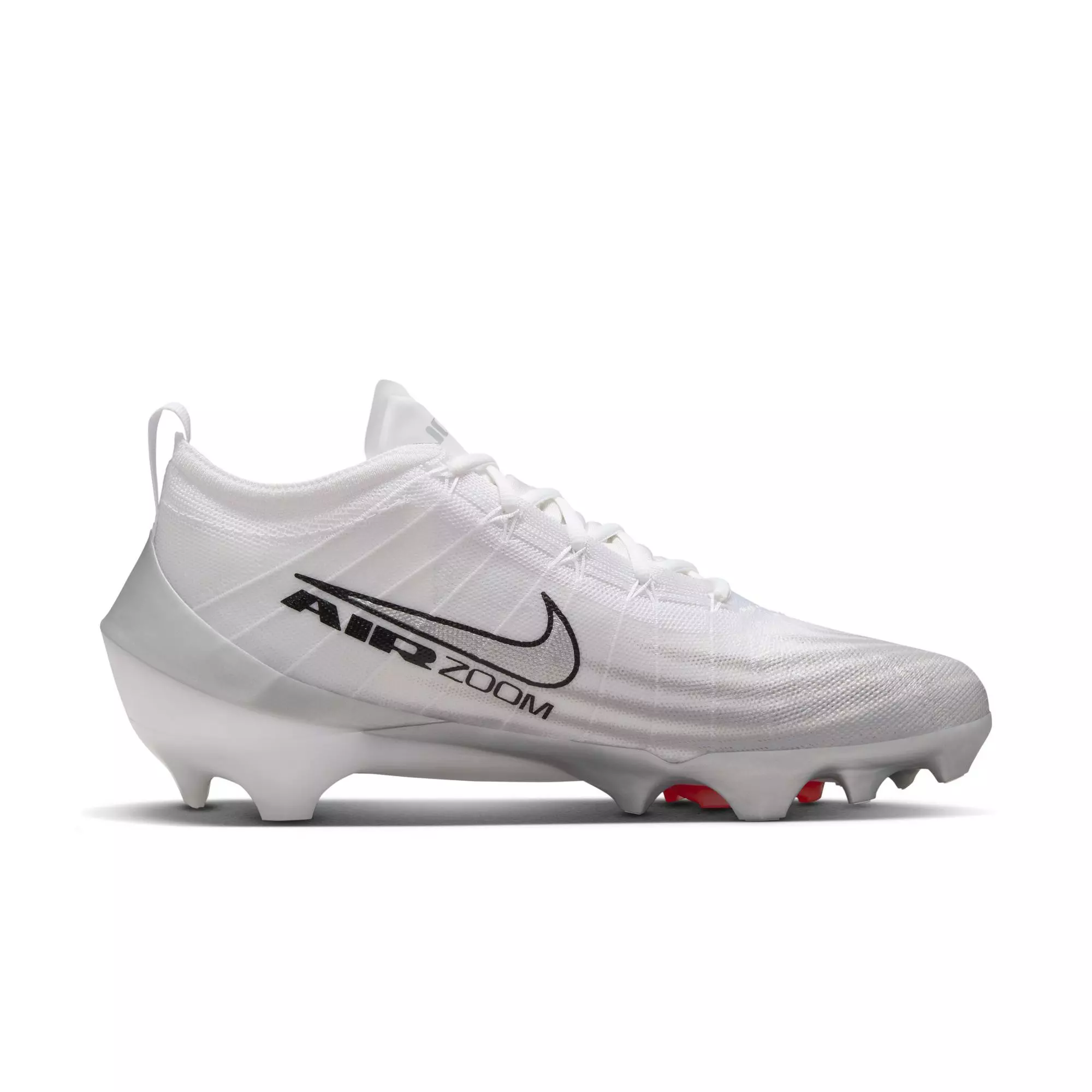 Nike Vapor Elite 1 "White/Metallic Silver/Summit White" Men's Football Cleat - WHITE/SILVER