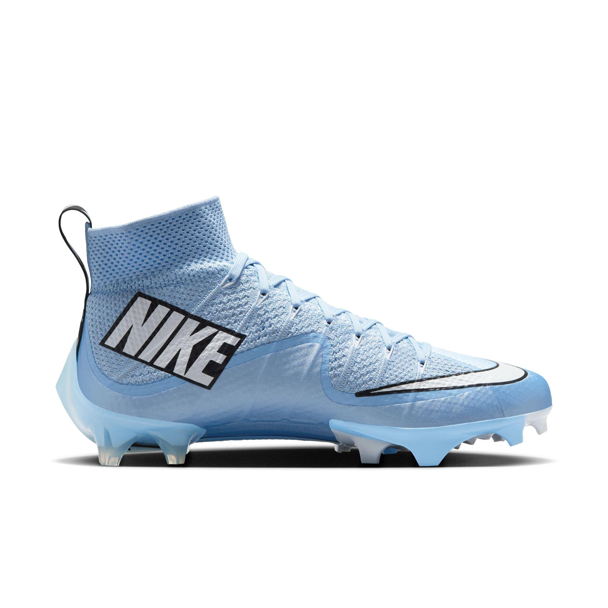 Nike Vapor Edge 360 Untouchable "Aluminum/Football Grey/White Men's Football Cleat - LT BLUE/WHITE Thumbnail View 2