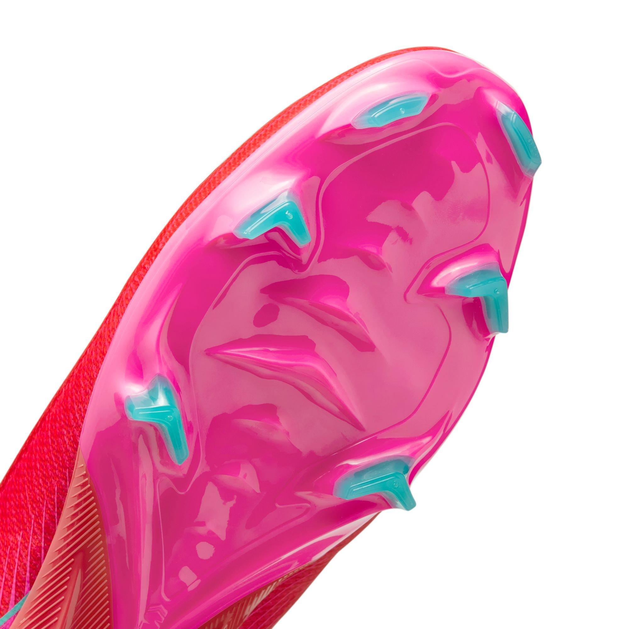 Nike Mercurial Vapor 16 FG "Ember Glow/Aurora Green" Men's Soccer Cleat - PINK/BLUE Thumbnail View 8