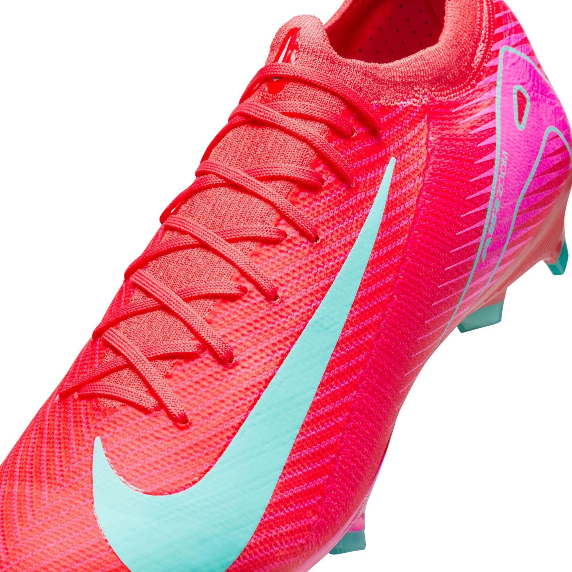 Nike Mercurial Vapor 16 FG "Ember Glow/Aurora Green" Men's Soccer Cleat - PINK/BLUE Thumbnail View 10