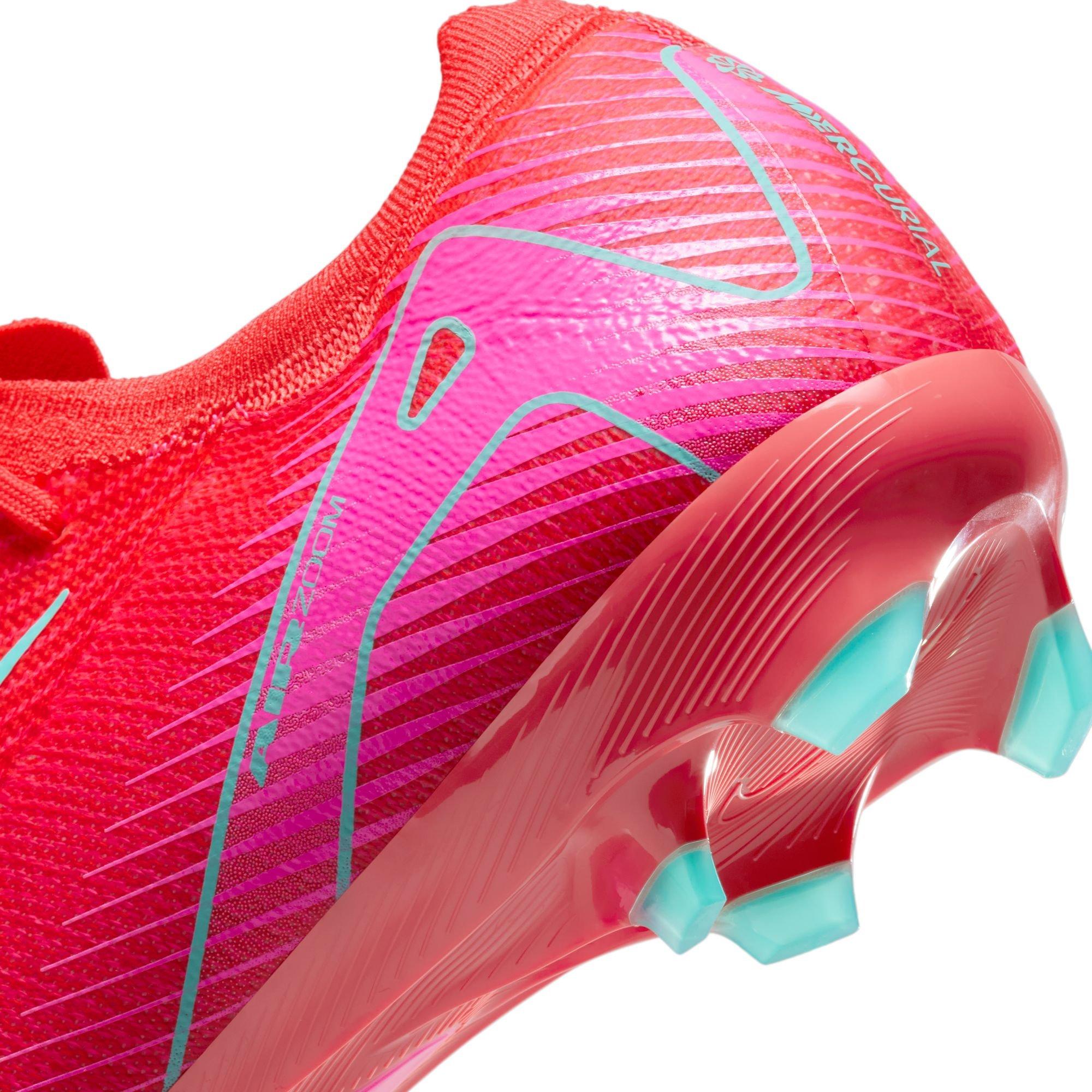 Nike Mercurial Vapor 16 FG "Ember Glow/Aurora Green" Men's Soccer Cleat - PINK/BLUE Thumbnail View 11