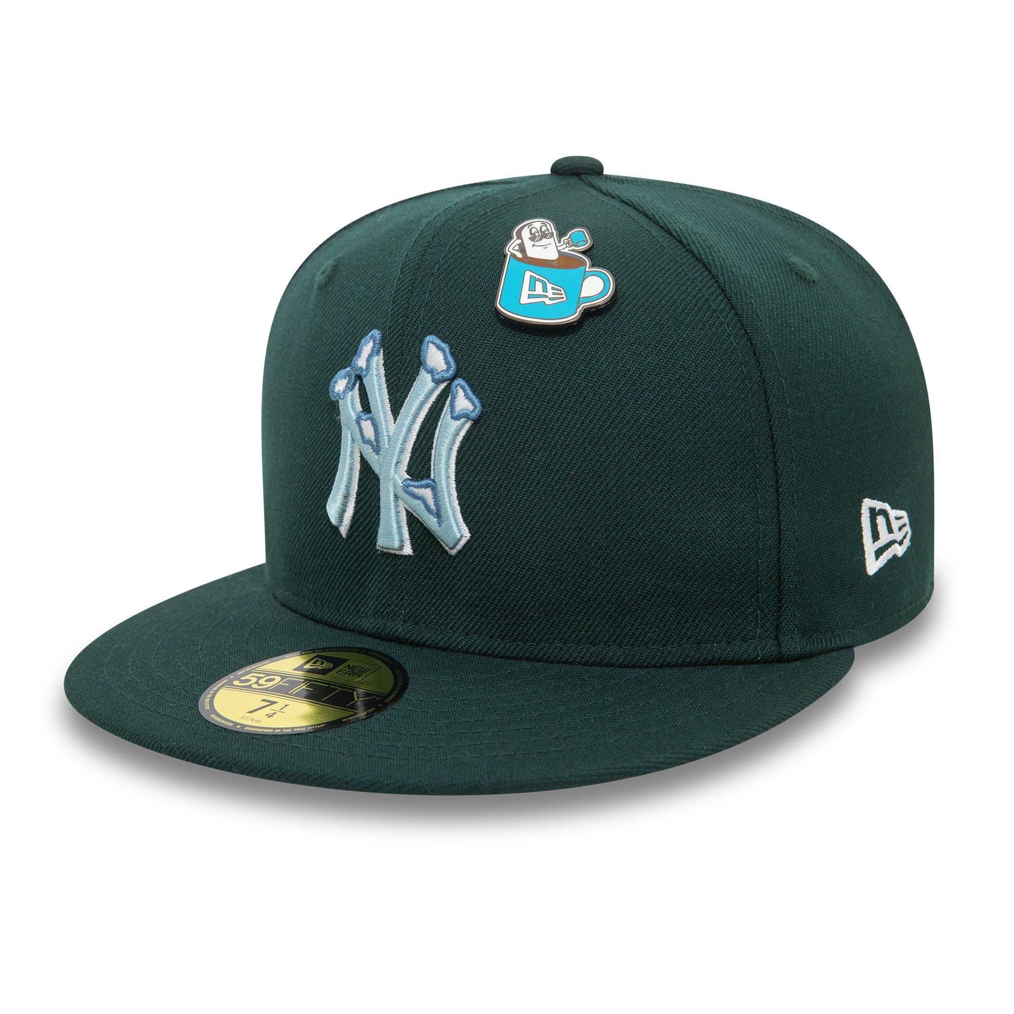 New Era New York Yankees 59FIFTY Snowey Fitted Cap-Dark Green - DK GREEN