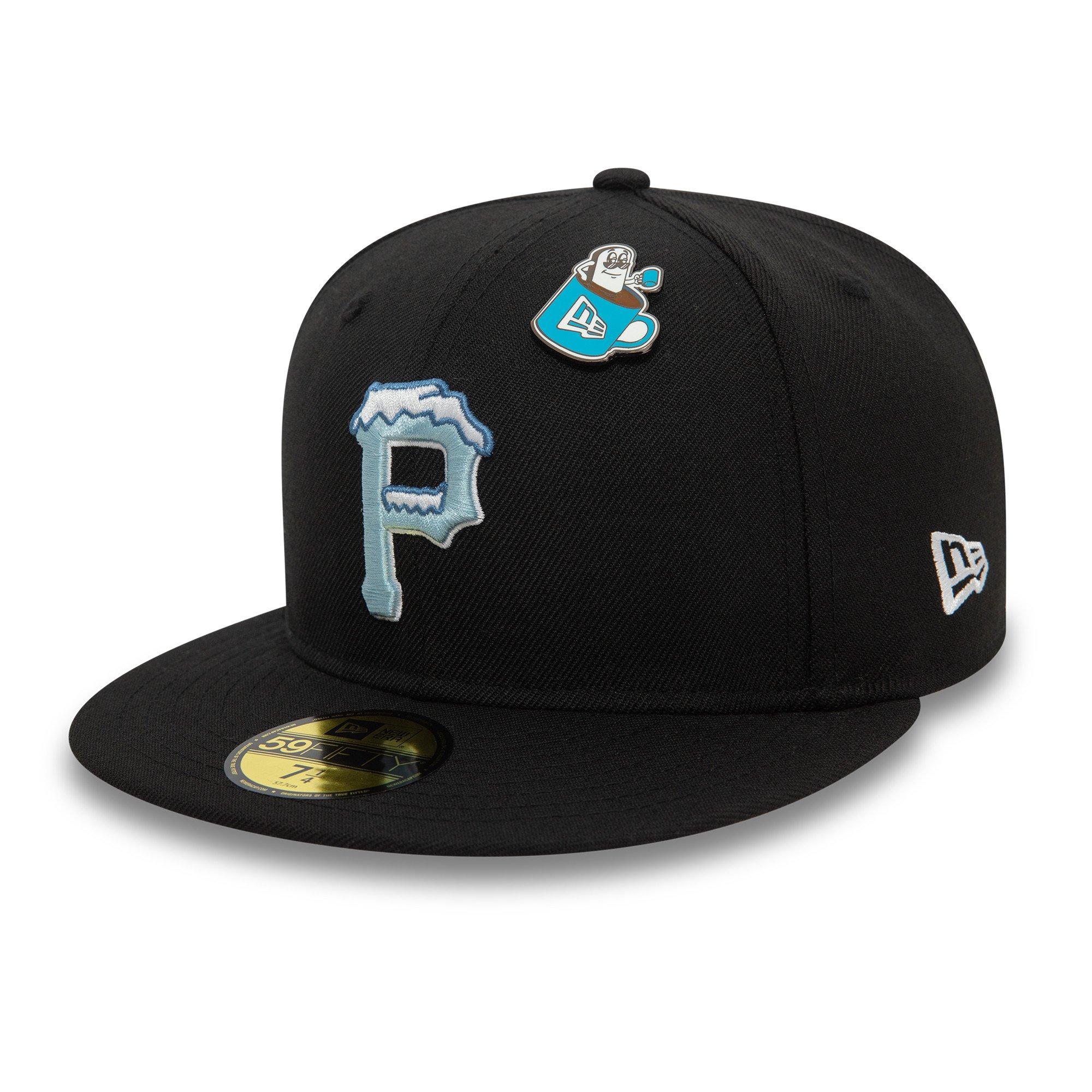 New Era Pittsburgh Pirates 59FIFTY Snowey Fitted Cap-Black - BLACK