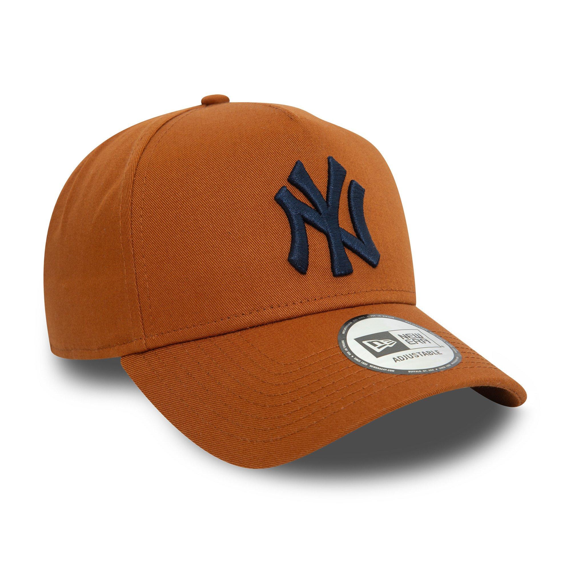 Men's New Era New York Yankees 9FORTY E-Frame Essential Snapback-Dark Orange