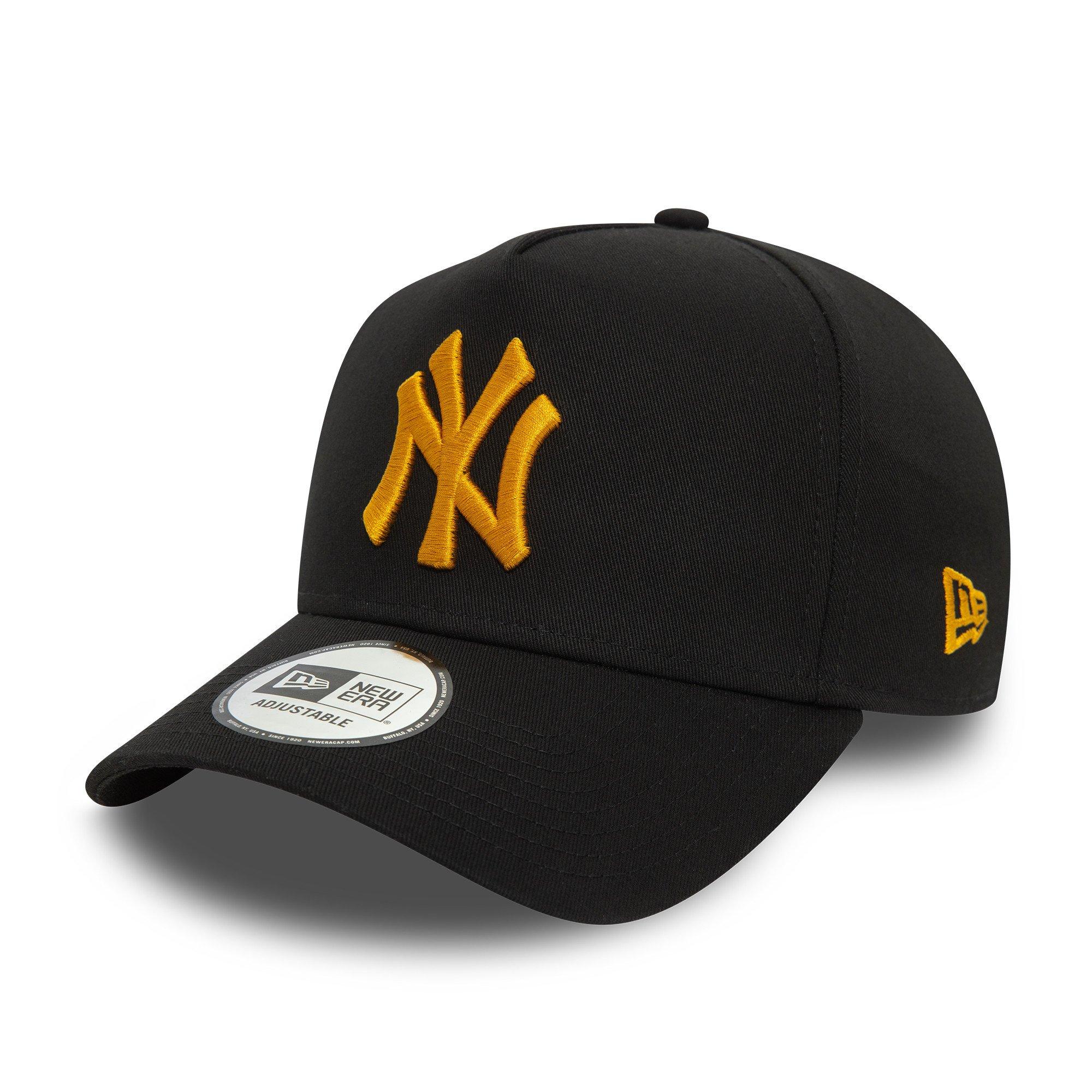 New Era New York Yankees 9FORTY E-Frame Essential Snapback-Black/Yellow - BLACK/YELLOW