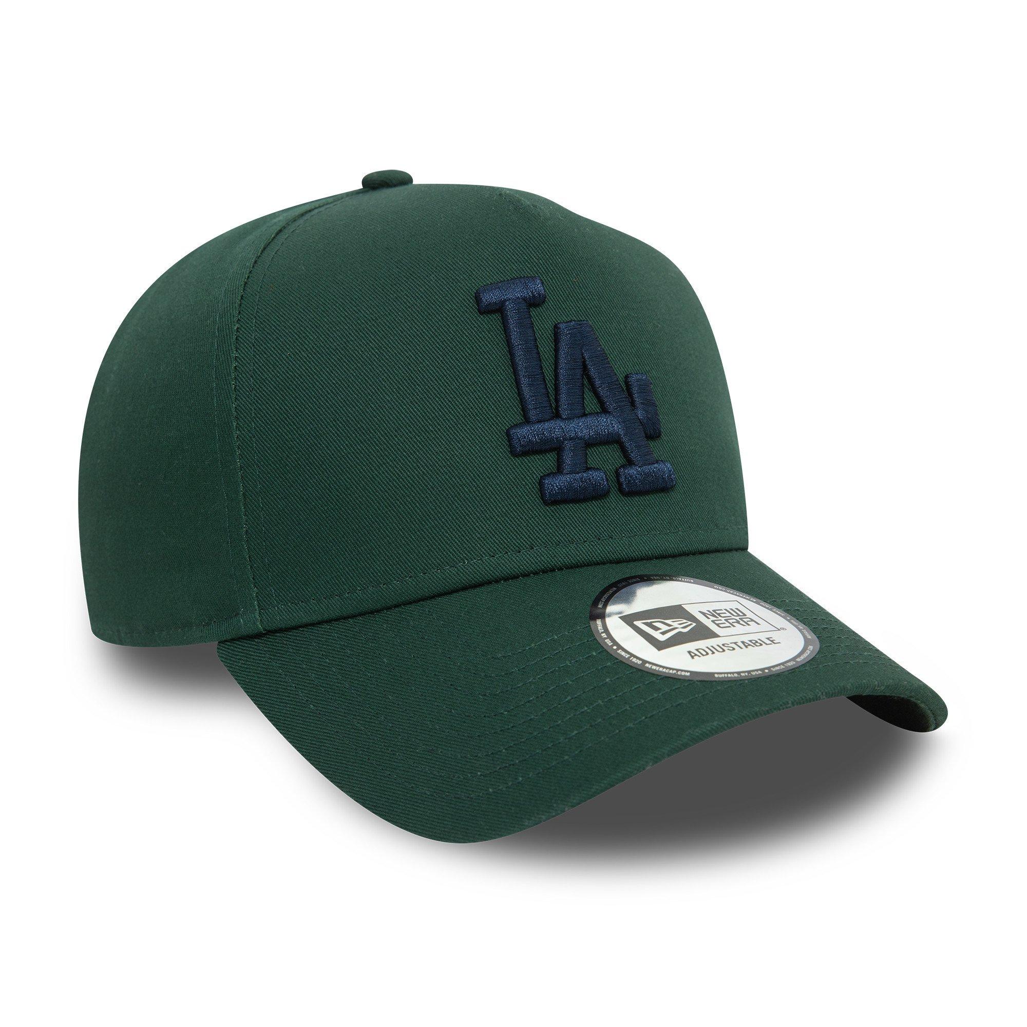 Men's New Era Los Angeles Dodgers 9FORTY E-Frame Essential Snapback-Dark Green