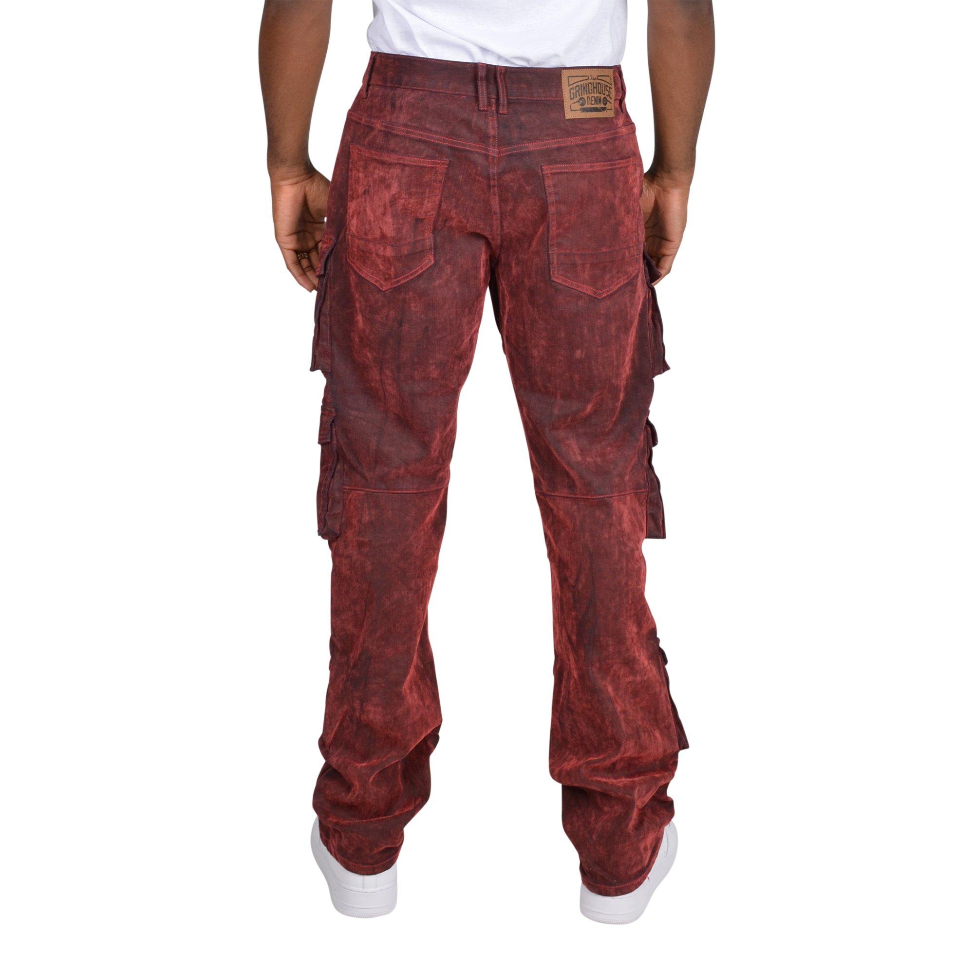 Grindhouse Straight Fit Flocked Marino Men's Denim Jeans