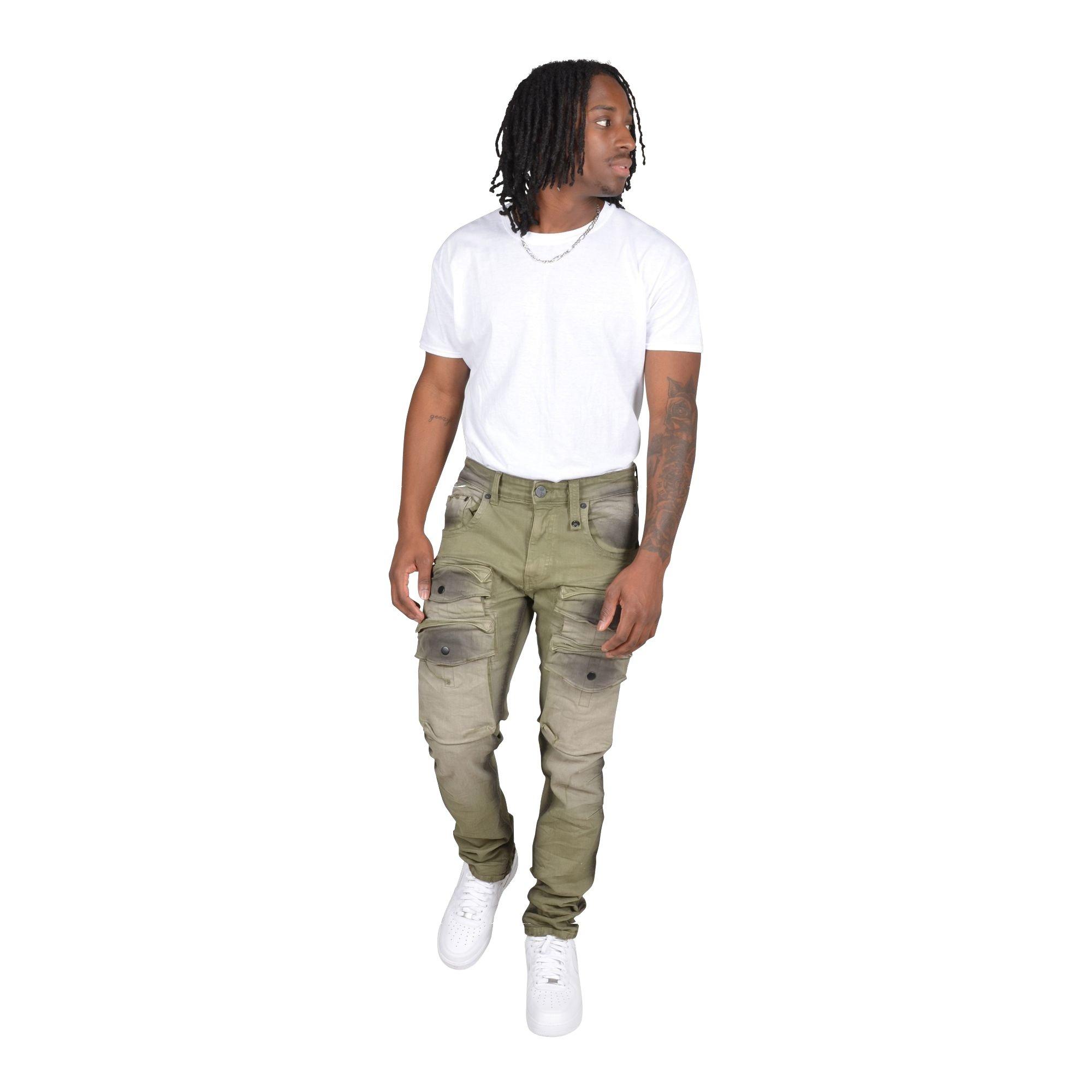 Grindhouse Green Cargo Dark Edge Men's Pants - GREEN