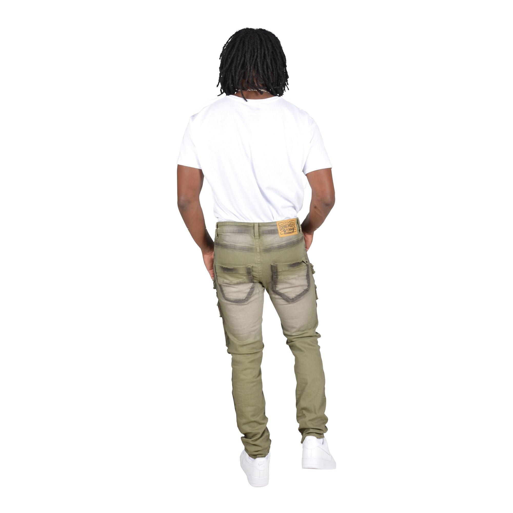 Grindhouse Green Cargo Dark Edge Men's Pants