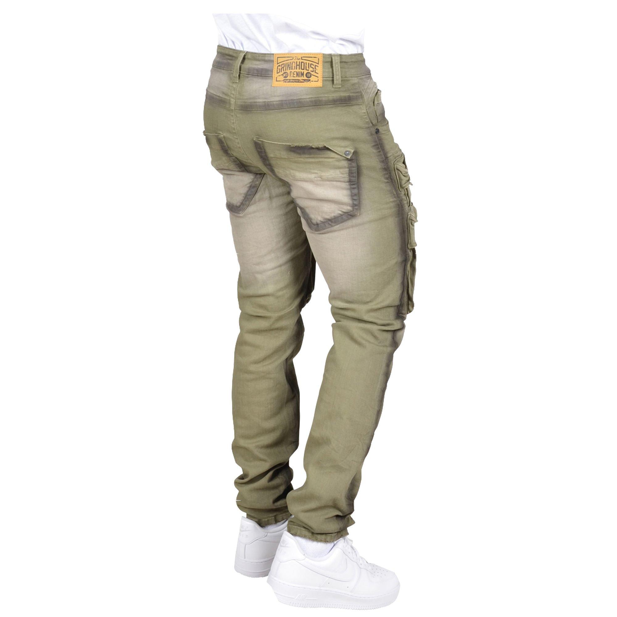 Grindhouse Green Cargo Dark Edge Men's Pants