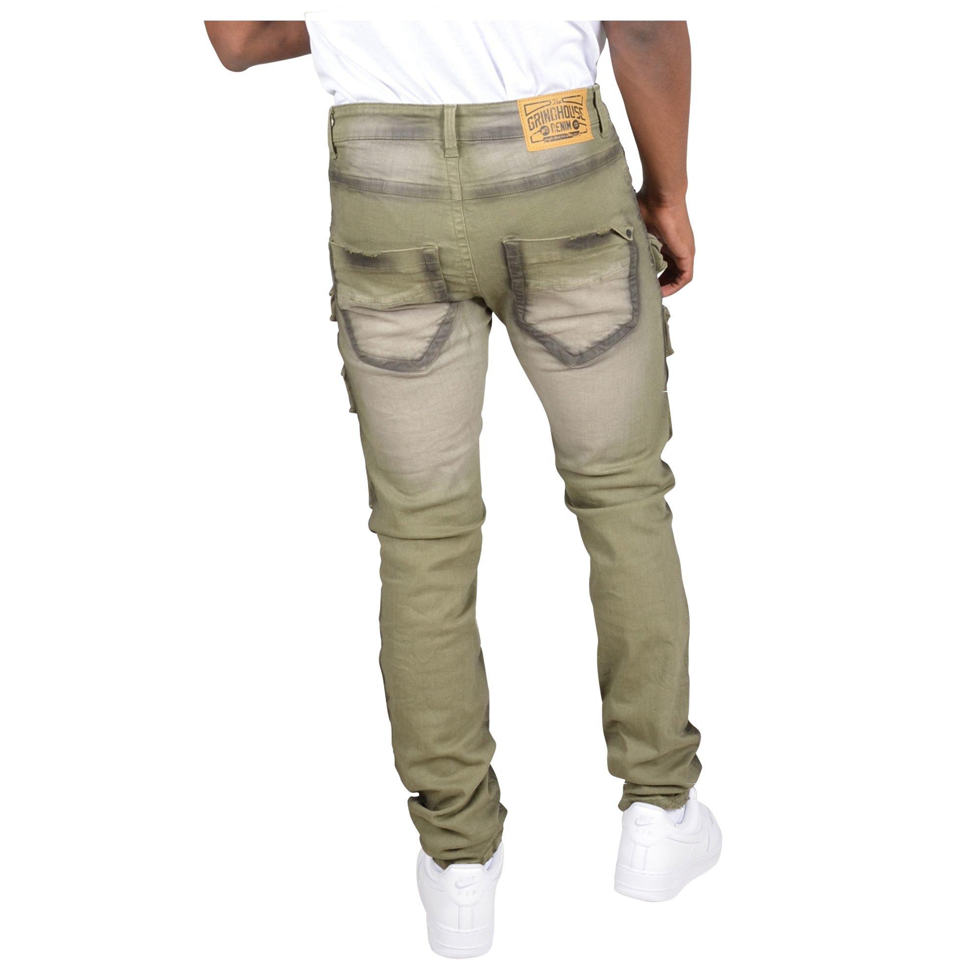 Grindhouse Green Cargo Dark Edge Men's Pants