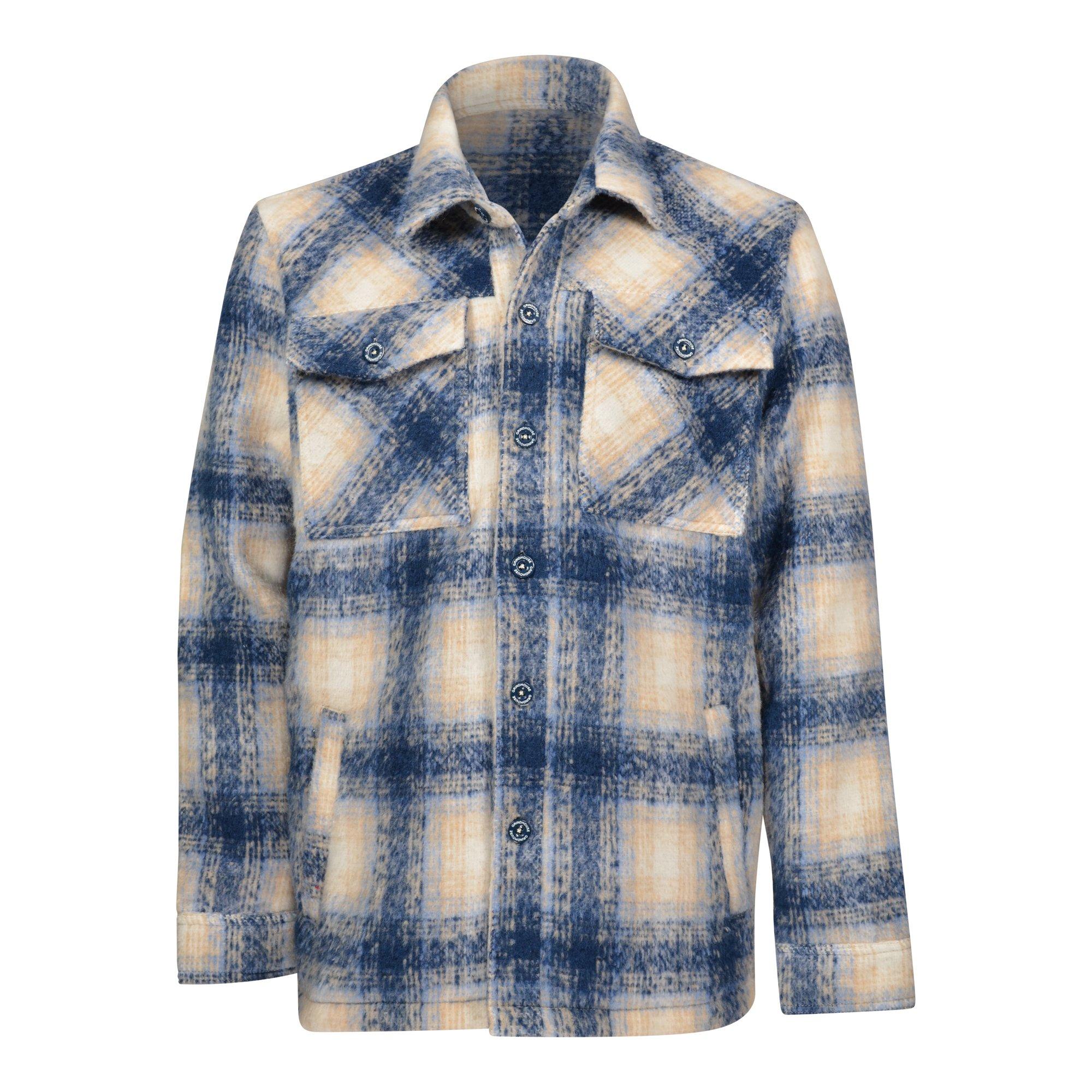 Grindhouse Blue Plaid Men's Oceana Overshirt