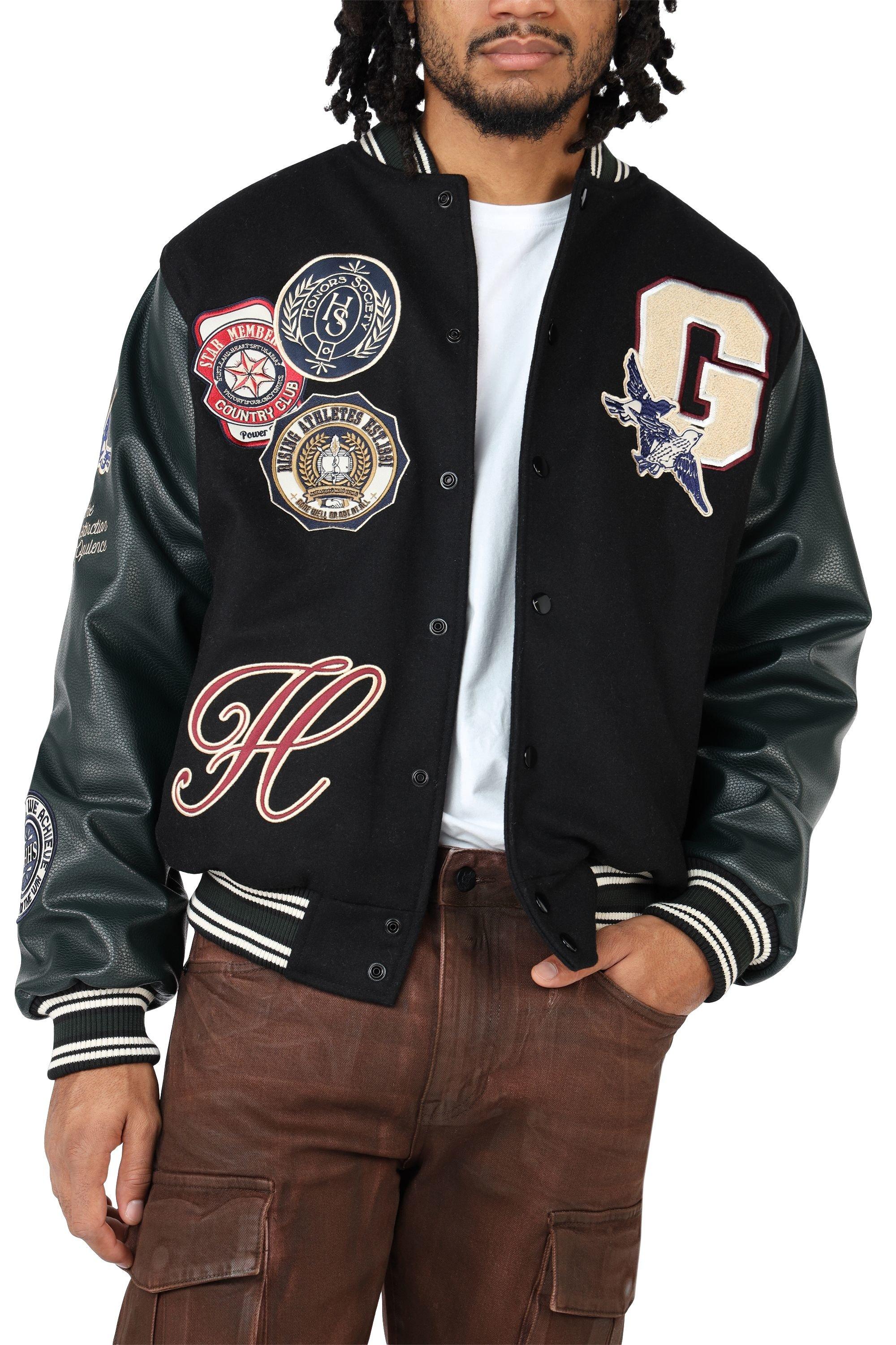 Grindhouse Club House Varsity Men's Black Jacket