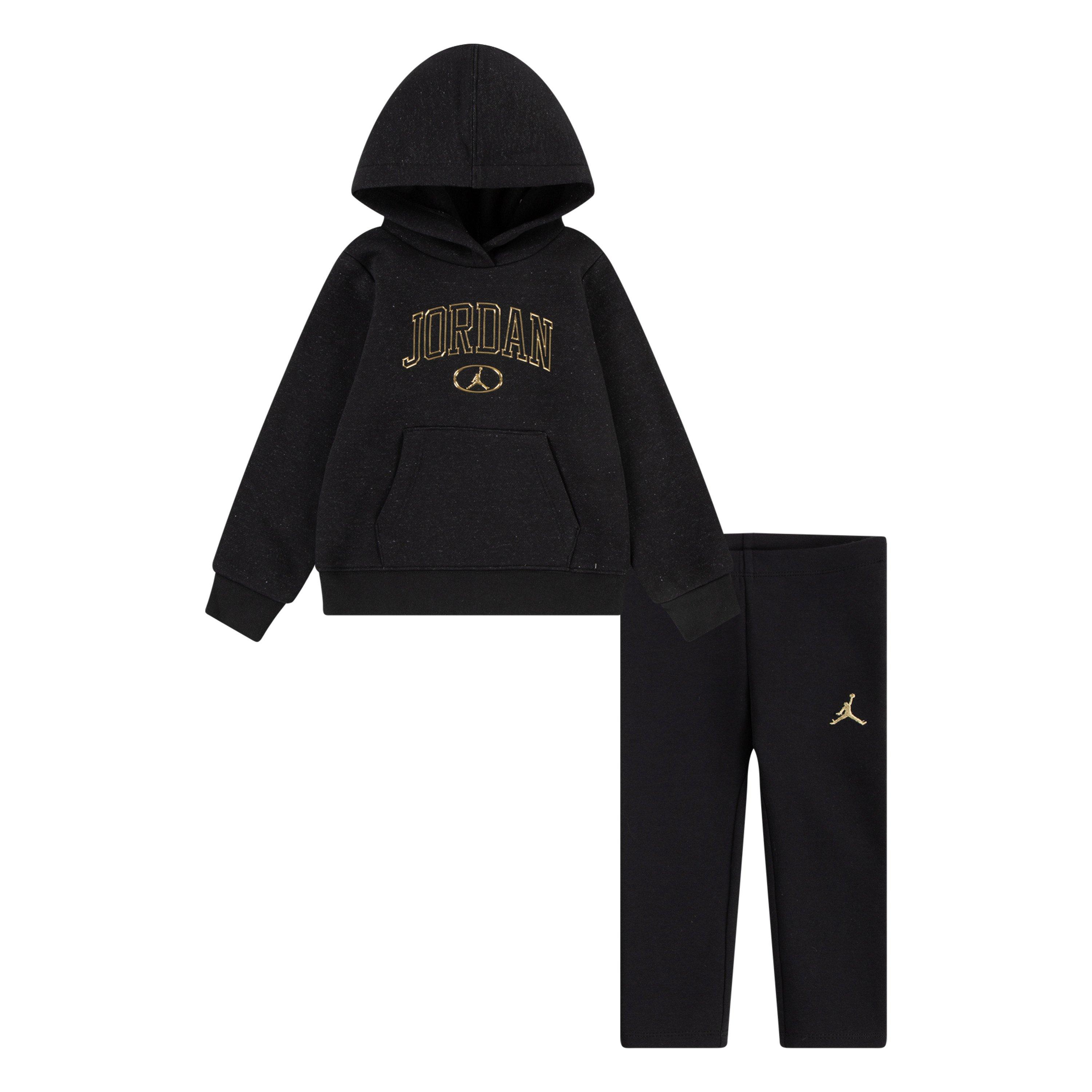 Jordan Toddler Girls' See Me Shine Legging Set - Black - BLACK/GOLD