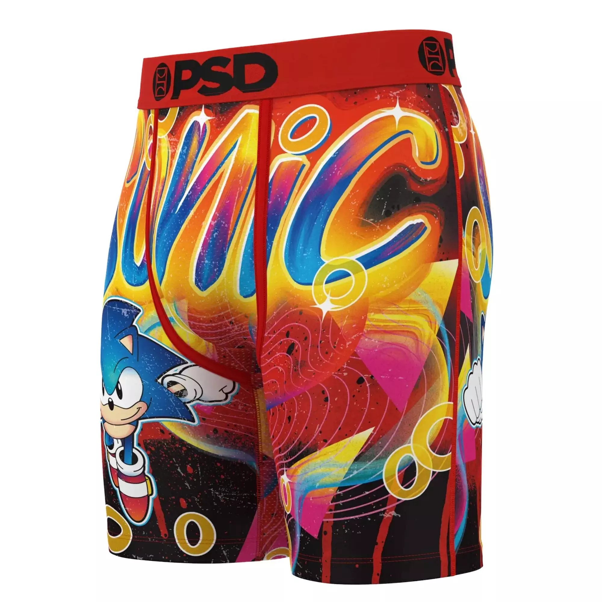 PSD Men's Sonic the Hedgehog Retro Underwear - MULTI-COLOR