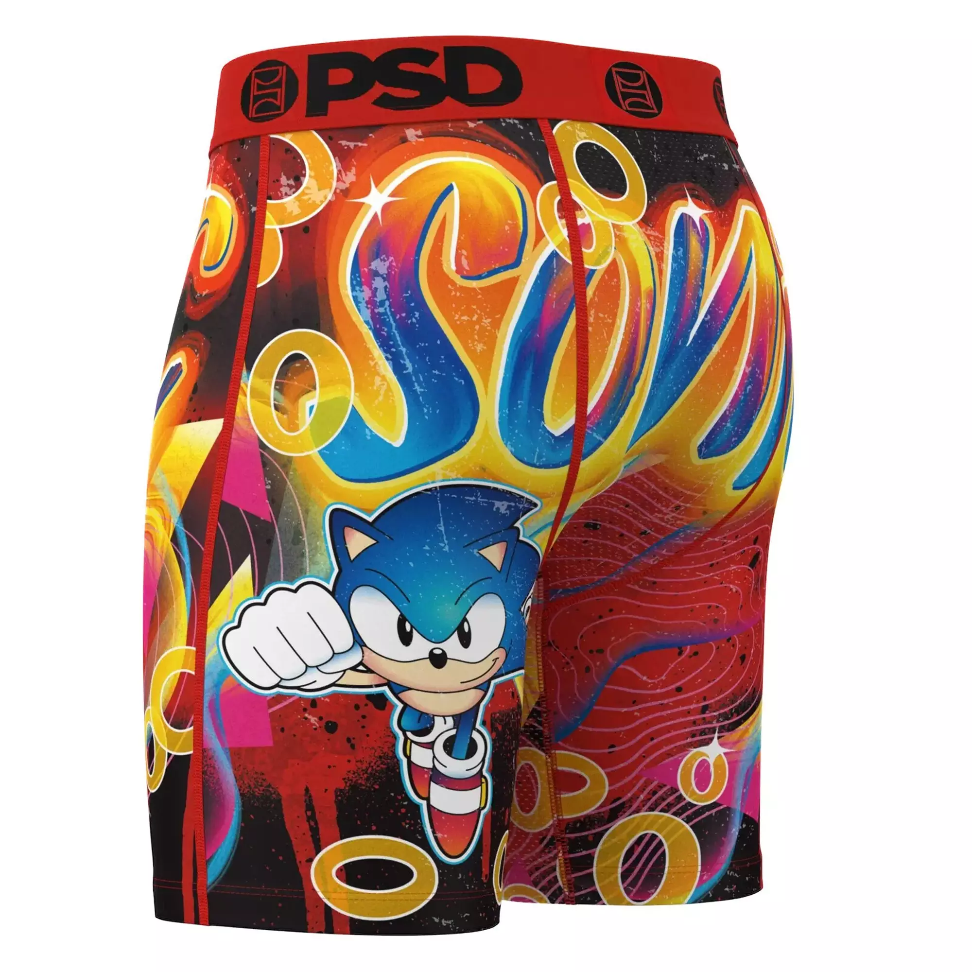 PSD Men's Sonic the Hedgehog Retro Underwear - MULTI-COLOR