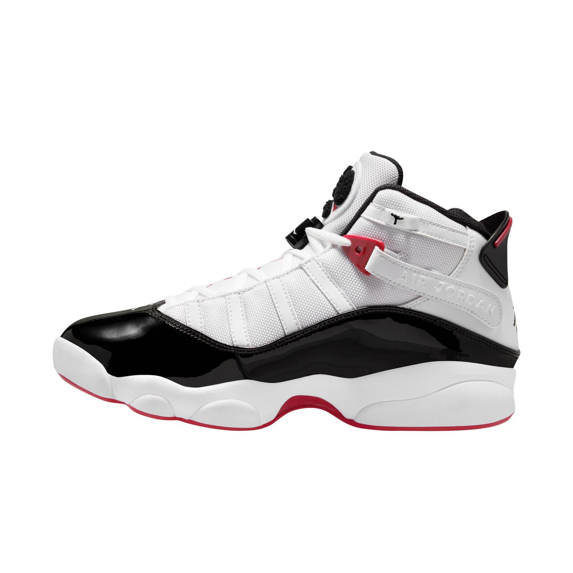 Jordan 6 Rings "White/Black/Varsity Red" Men's Shoe - WHITE/BLACK/RED Thumbnail View 2