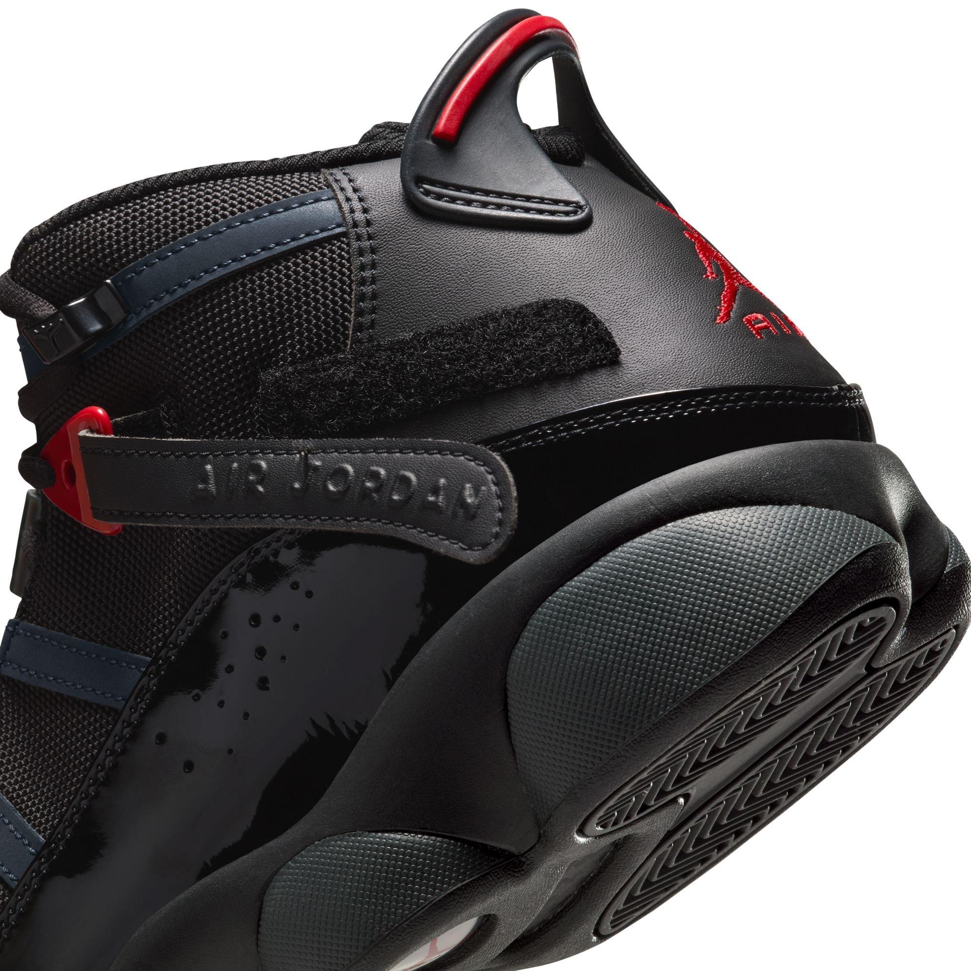 Jordan 6 Rings Men's "Black/Fire Red/Anthracite" Shoe