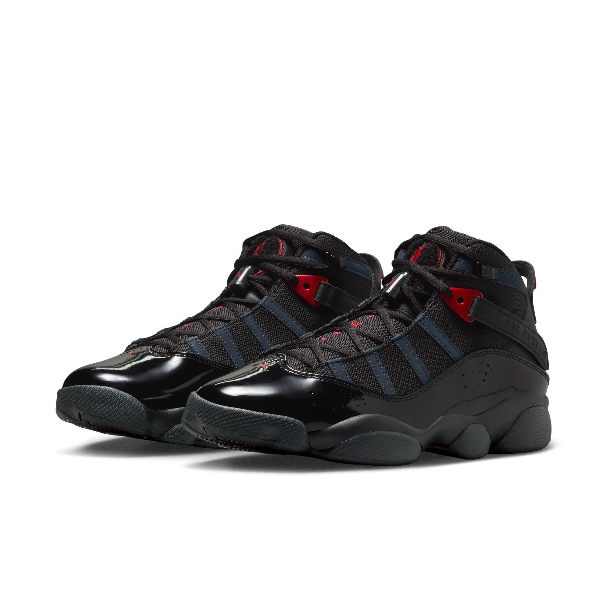 Jordan 6 Rings Men's "Black/Fire Red/Anthracite" Shoe