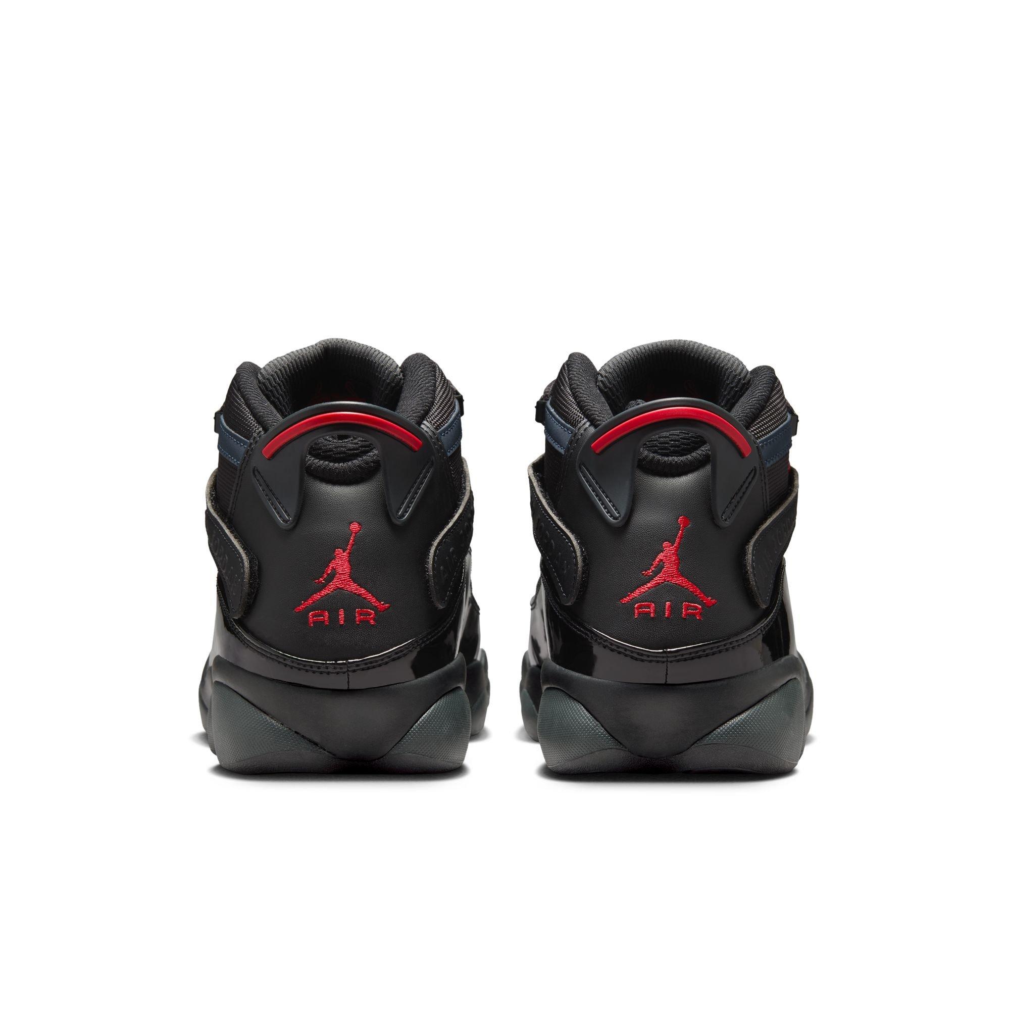 Jordan 6 Rings Men's "Black/Fire Red/Anthracite" Shoe