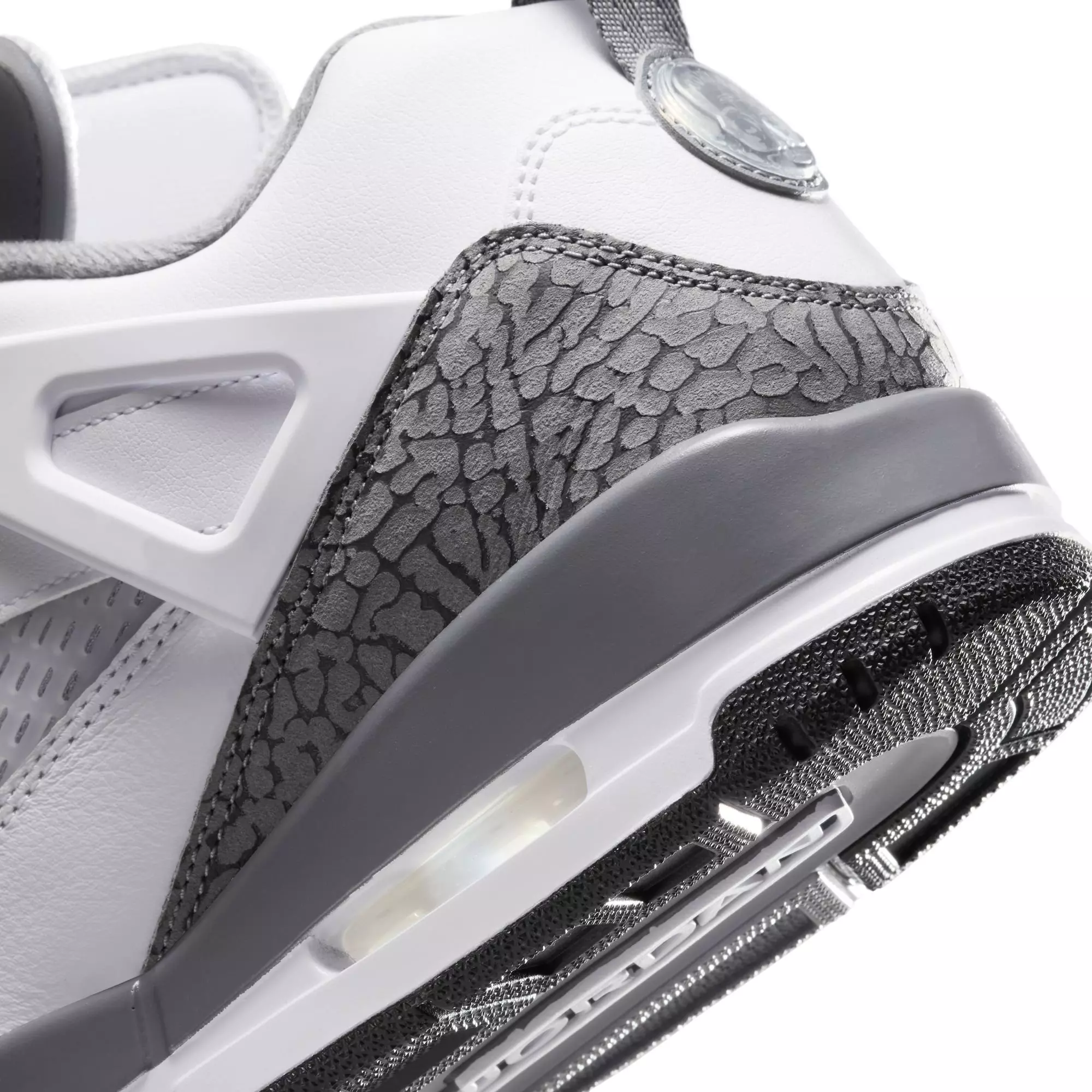 Jordan Spizike Low "White/Cool Grey/Anthracite/Wolf Grey" Men's Shoe - WHITE/GREY