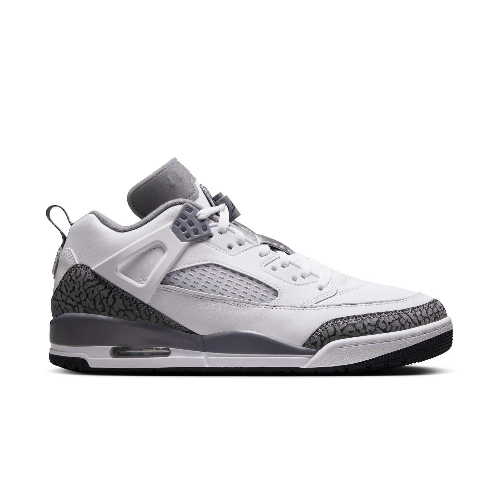 Jordan Spizike Low "White/Cool Grey/Anthracite/Wolf Grey" Men's Shoe - WHITE/GREY