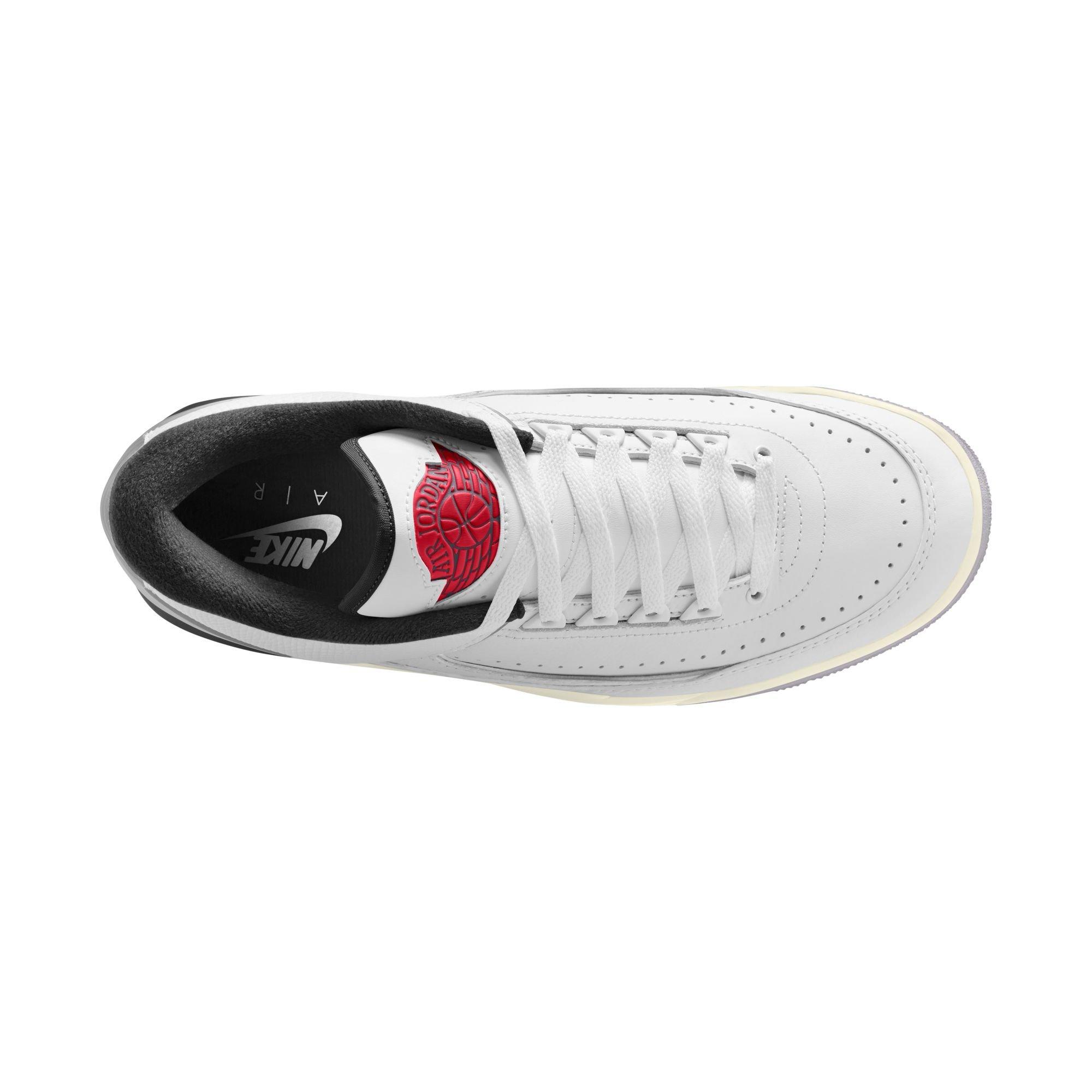 Jordan 2/3 "White/Fire Red/Cement Grey/Sail" Men's Shoe - WHITE/RED/GREY Thumbnail View 3