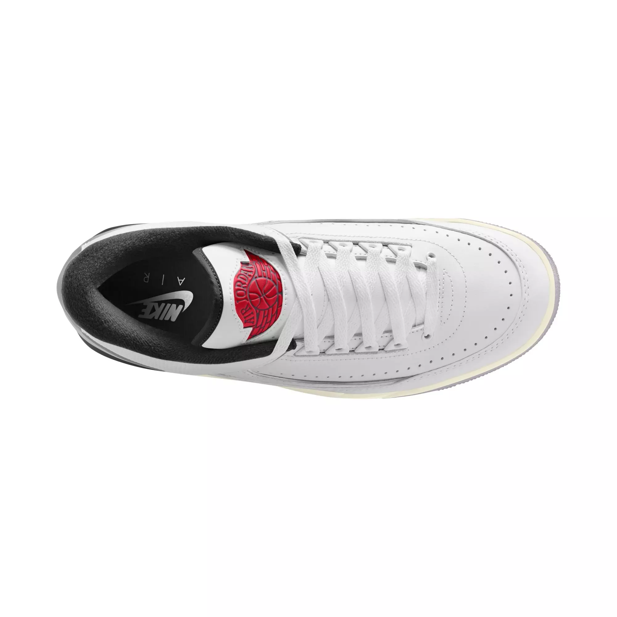 Jordan 2/3 "White/Fire Red/Cement Grey/Sail" Men's Shoe - WHITE/RED/GREY