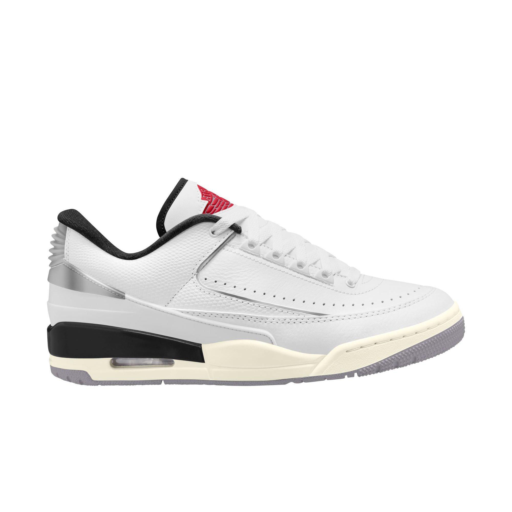 Jordan 2/3 "White/Fire Red/Cement Grey/Sail" Men's Shoe - WHITE/RED/GREY Thumbnail View 1