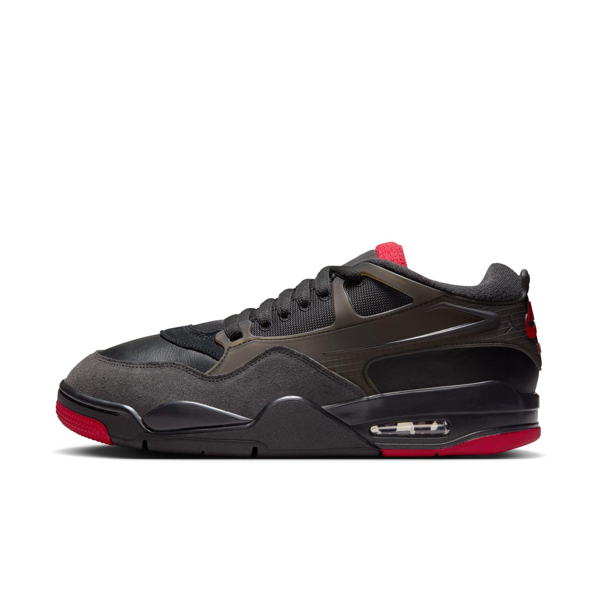 Jordan 4 RM "Black/Varsity Red/Anthracite" Men's Shoe - BLACK/RED Thumbnail View 3