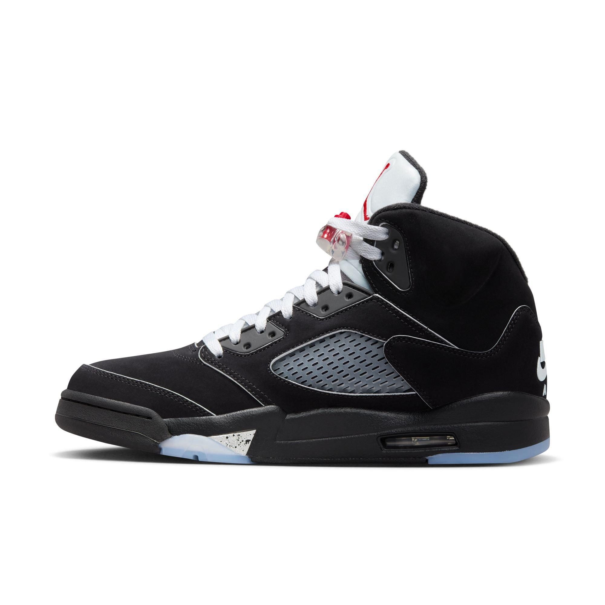Jordan 5 Retro "Reimagined" Men's Shoe - BLACK/WHITE/METALLIC SILVER Thumbnail View 15