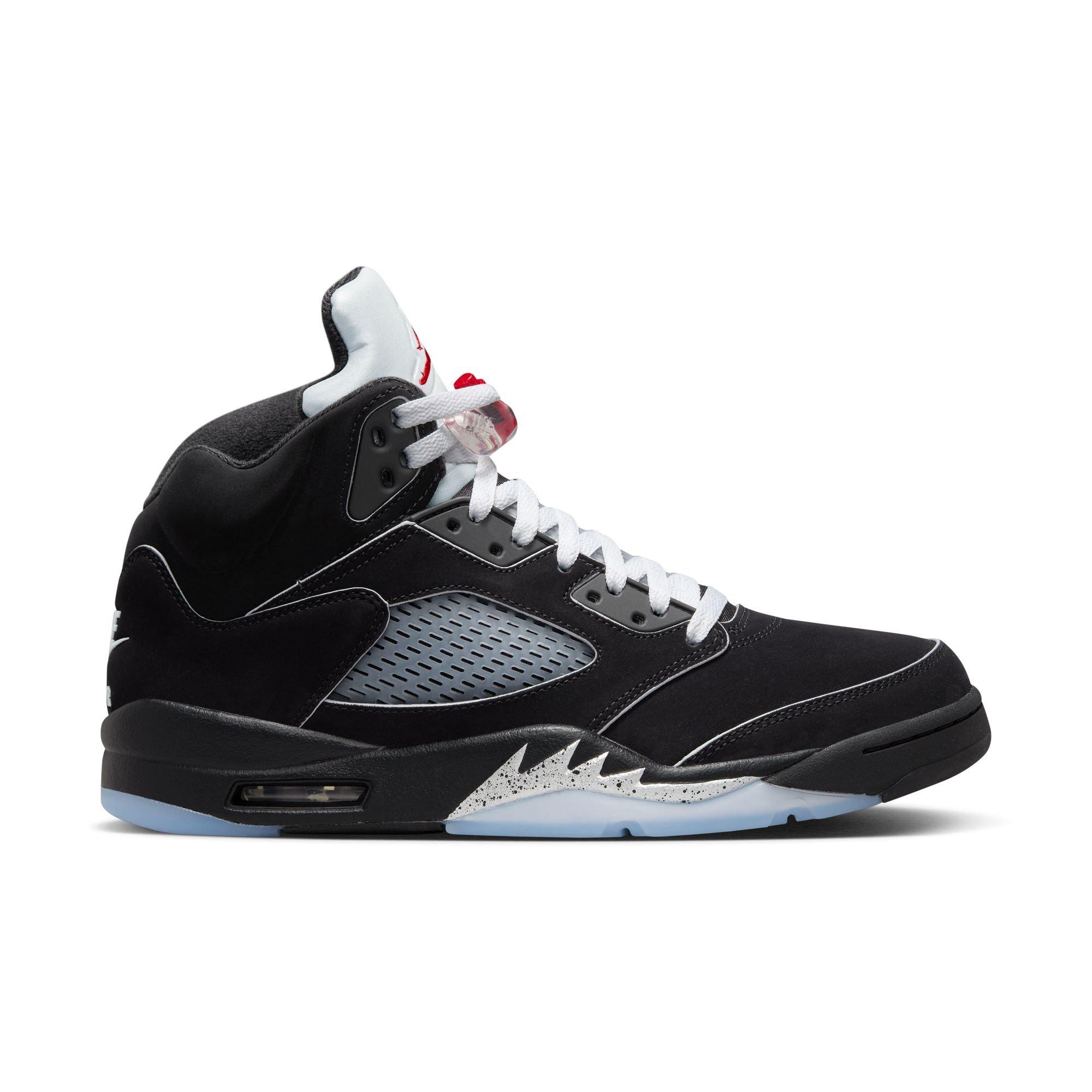 Jordan 5 Retro "Reimagined" Men's Shoe - BLACK/WHITE/METALLIC SILVER Thumbnail View 1