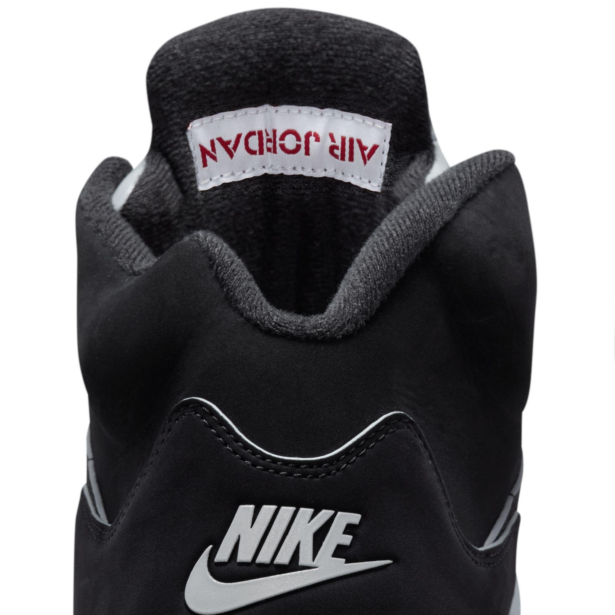 Jordan 5 Retro "Reimagined" Men's Shoe - BLACK/WHITE/METALLIC SILVER Thumbnail View 6