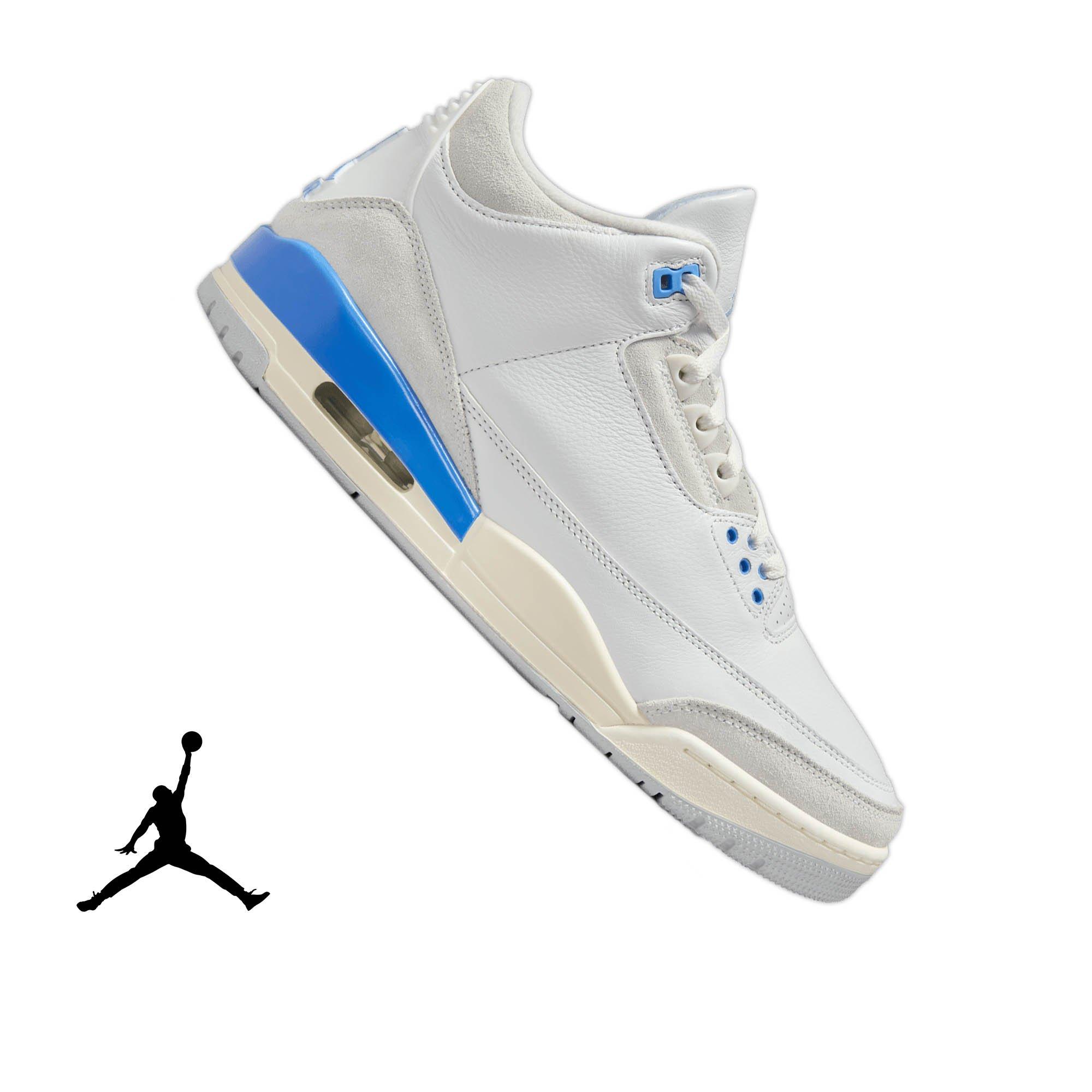 Jordan 3 Retro "Lucky Shorts" Men's Shoe - SUMMIT WHITE/HYDROGEN BLUE/LEGEND BLUE