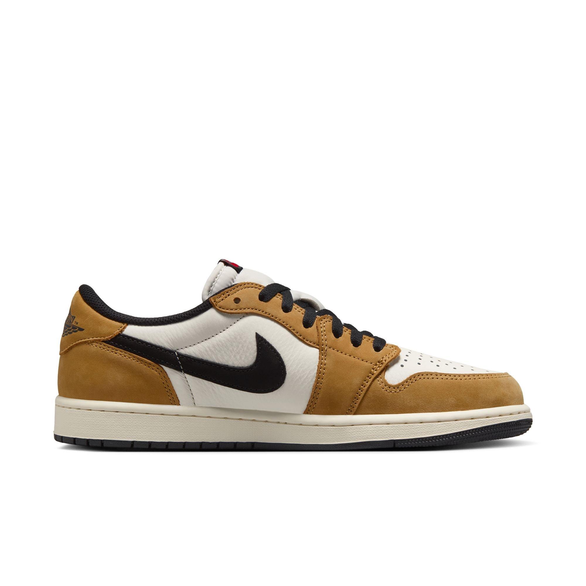 Jordan 1 Low OG "Rookie of the Year" Men's Shoe - SAIL/BLACK/GOLDEN HARVEST Thumbnail View 2