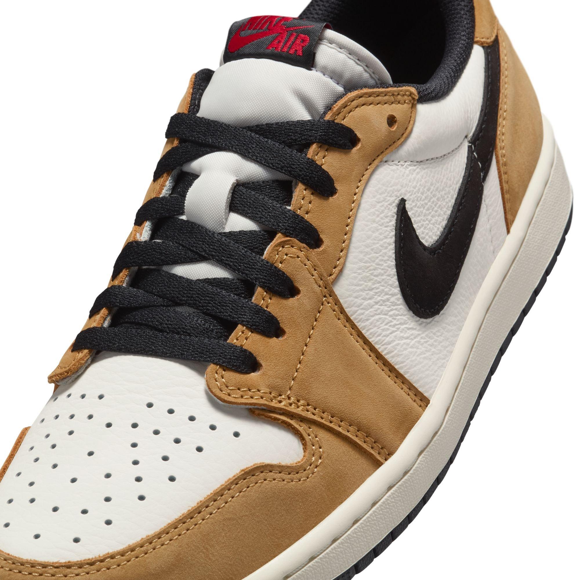 Jordan 1 Low OG "Rookie of the Year" Men's Shoe - SAIL/BLACK/GOLDEN HARVEST Thumbnail View 4
