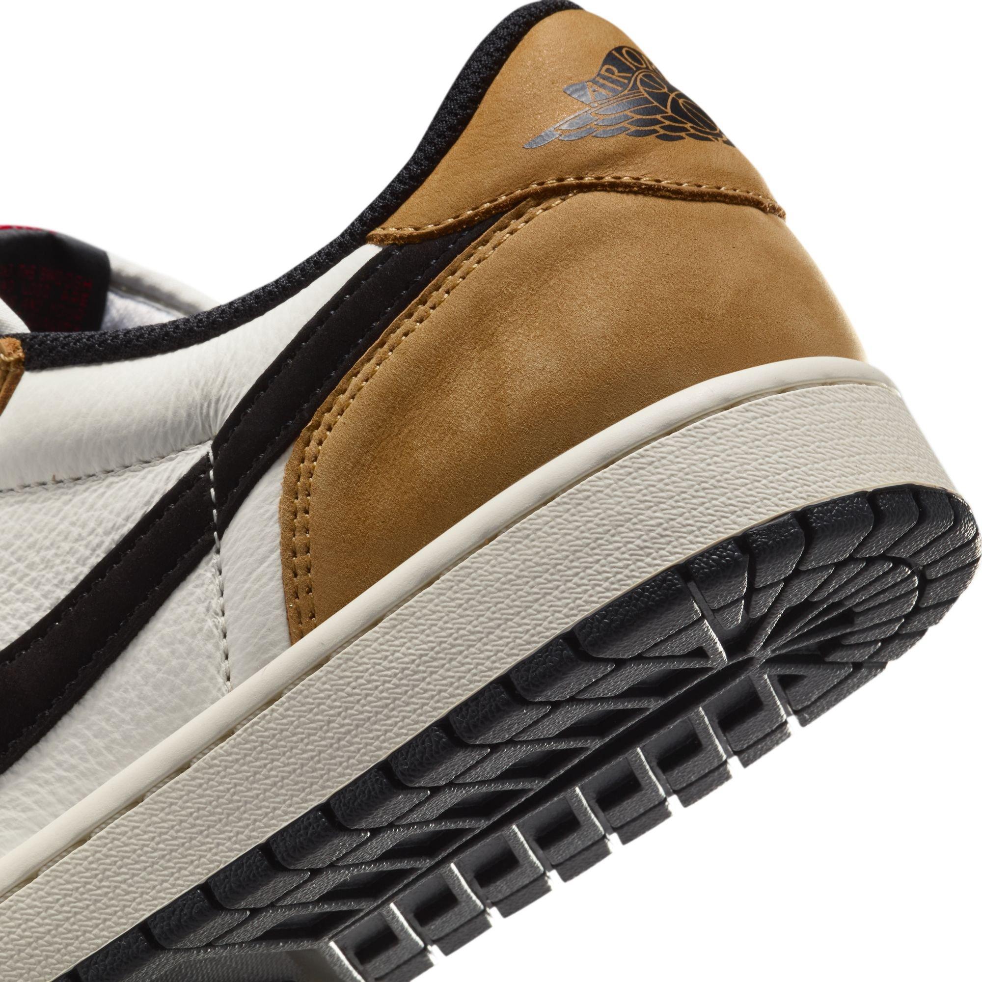 Jordan 1 Low OG "Rookie of the Year" Men's Shoe - SAIL/BLACK/GOLDEN HARVEST Thumbnail View 5