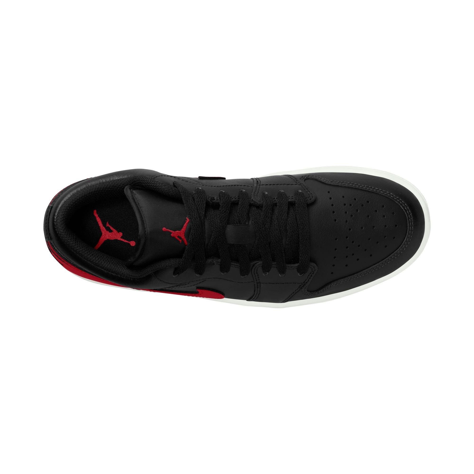 Jordan 1 Low "Black/Varsity Red/Summit White" Men's Shoe - RED/WHITE Thumbnail View 8