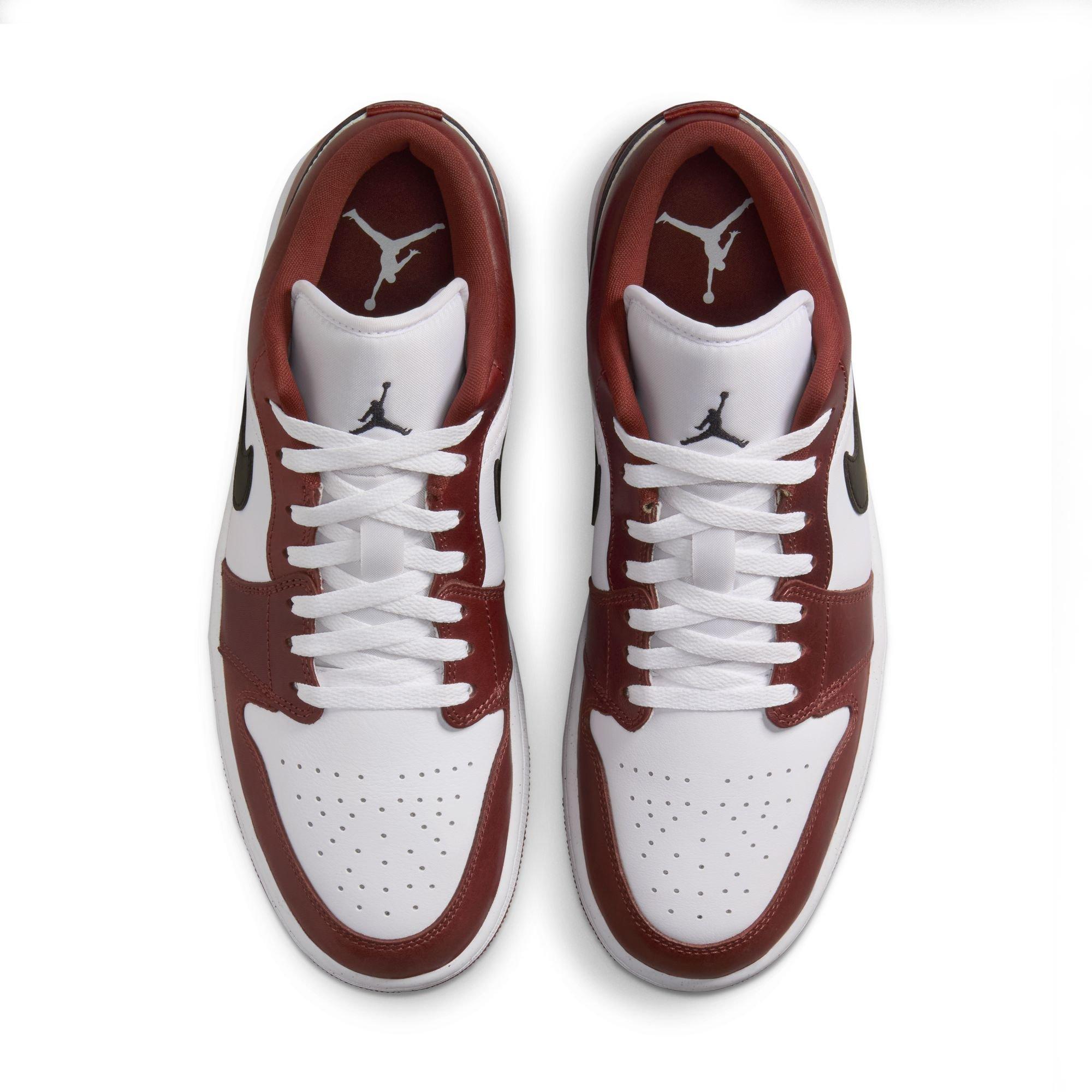 Jordan 1 Low SE "White/Black/Dark Pony" Men's Shoe - WHITE/BLACK Thumbnail View 6