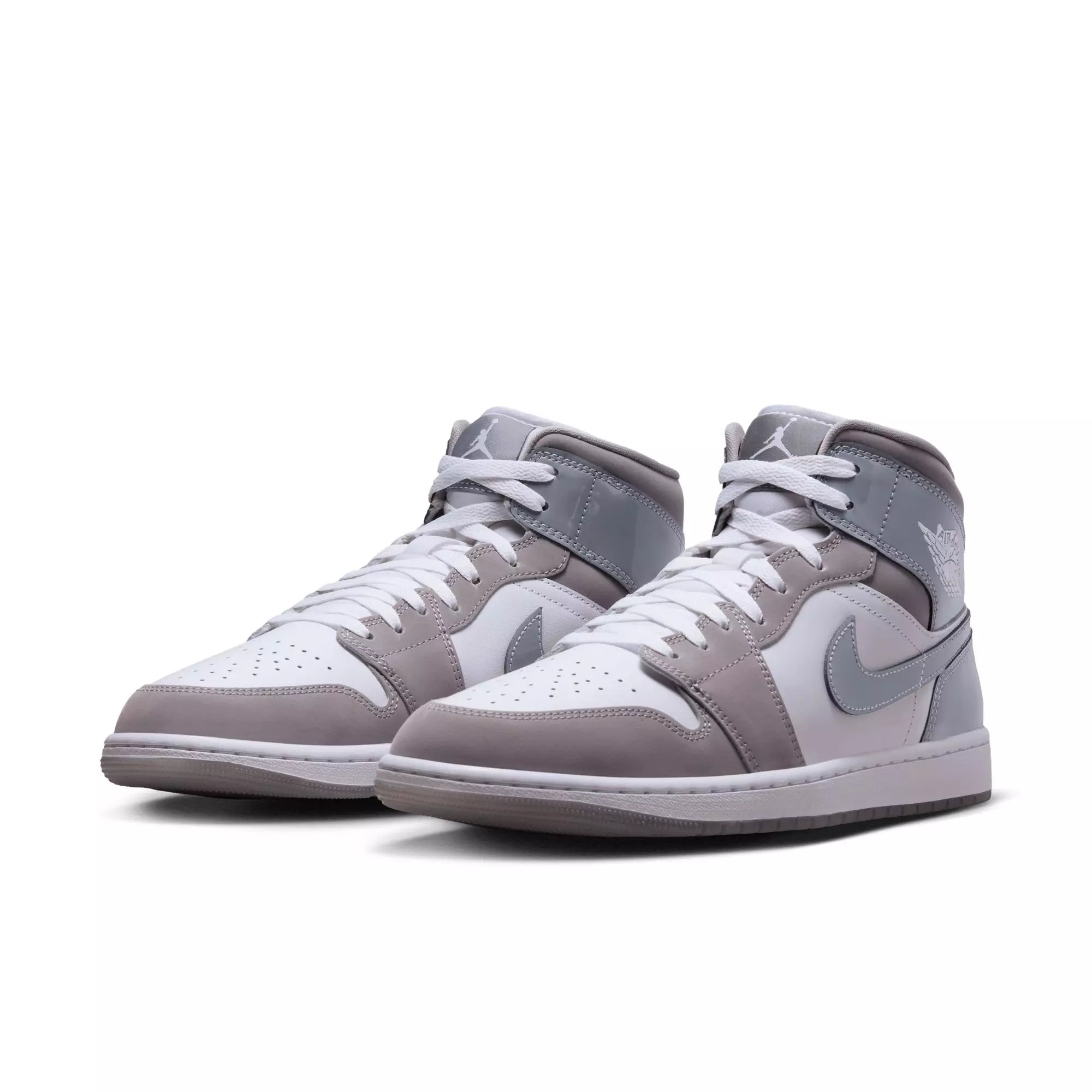Jordan 1 Mid SE "White/Cool Grey/Medium Grey" Men's Shoe - GREY