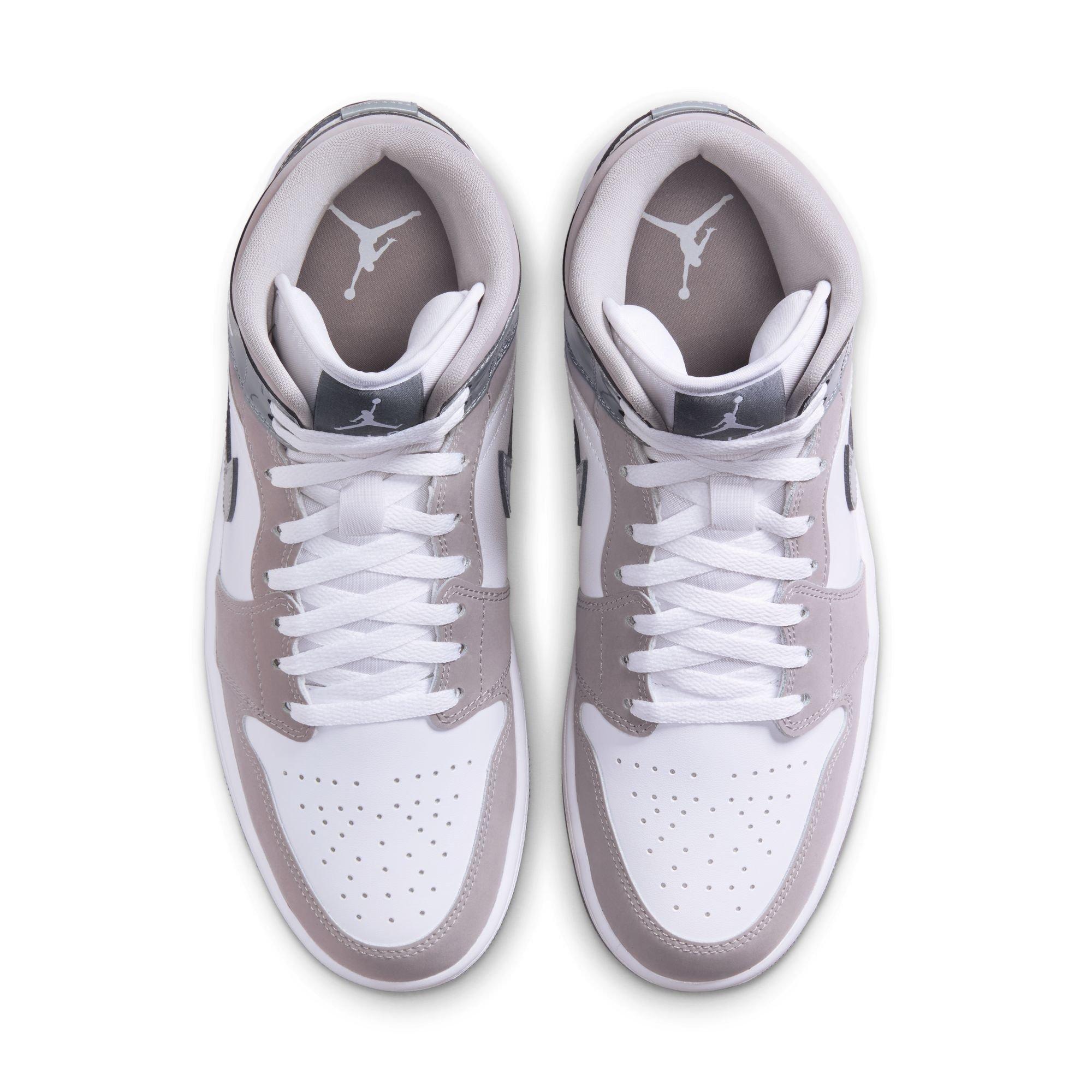 ★Nike★ Air Jordan 1 Mid SE M White Medium Grey Cool Grey H Jordan 1 Mid SE White Medium Grey Cool Grey Men's - HF3216