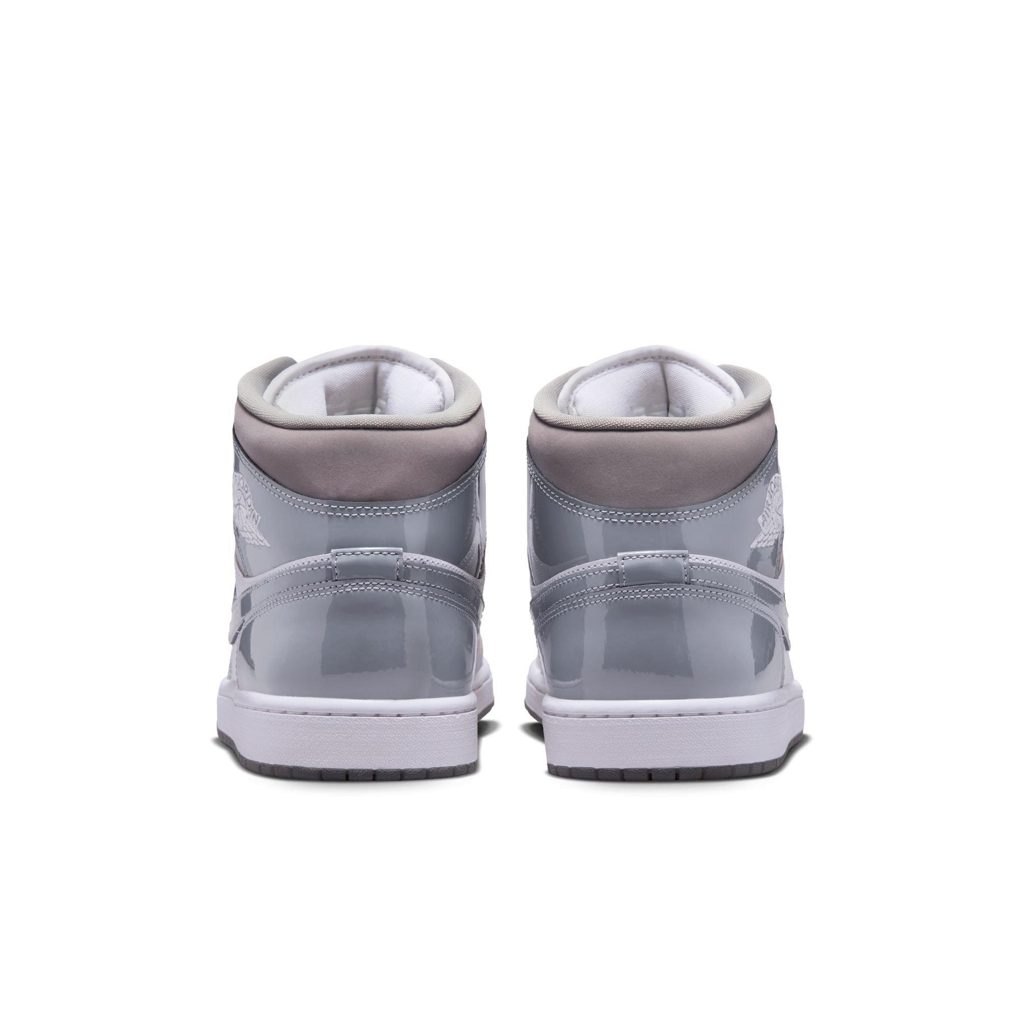 Jordan 1 Mid SE "White/Cool Grey/Medium Grey" Men's Shoe - GREY Thumbnail View 7