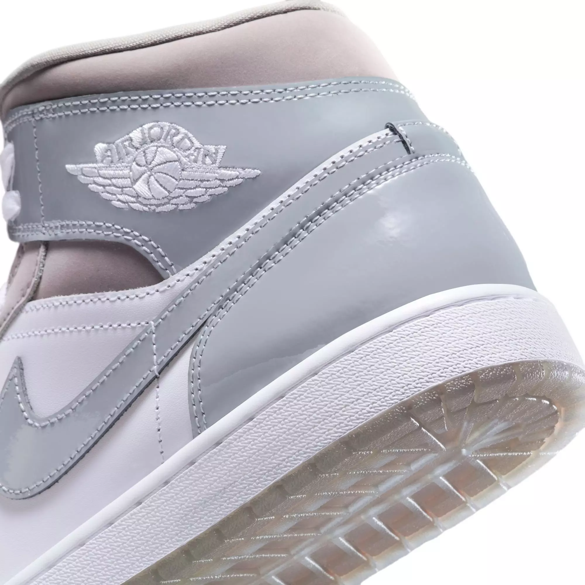 Jordan 1 Mid SE "White/Cool Grey/Medium Grey" Men's Shoe - GREY