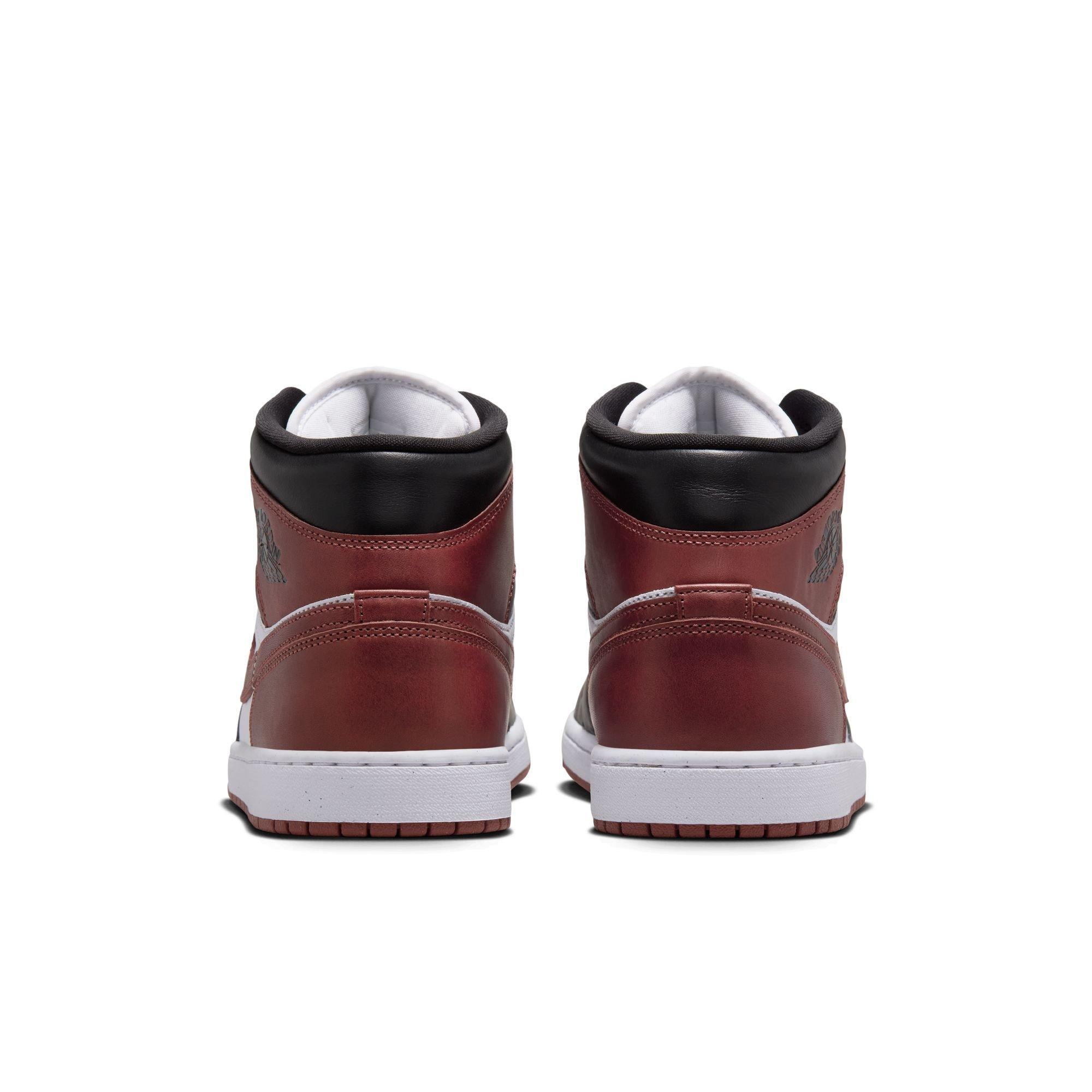 Jordan 1 Mid SE "White/Dark Pony/Black" Men's Shoe - WHITE/BLACK Thumbnail View 7